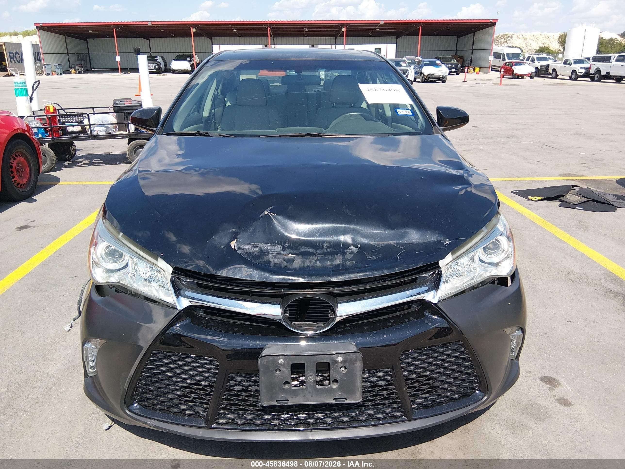 2015 Toyota Camry Se Black vin: 4T1BF1FK3FU994243