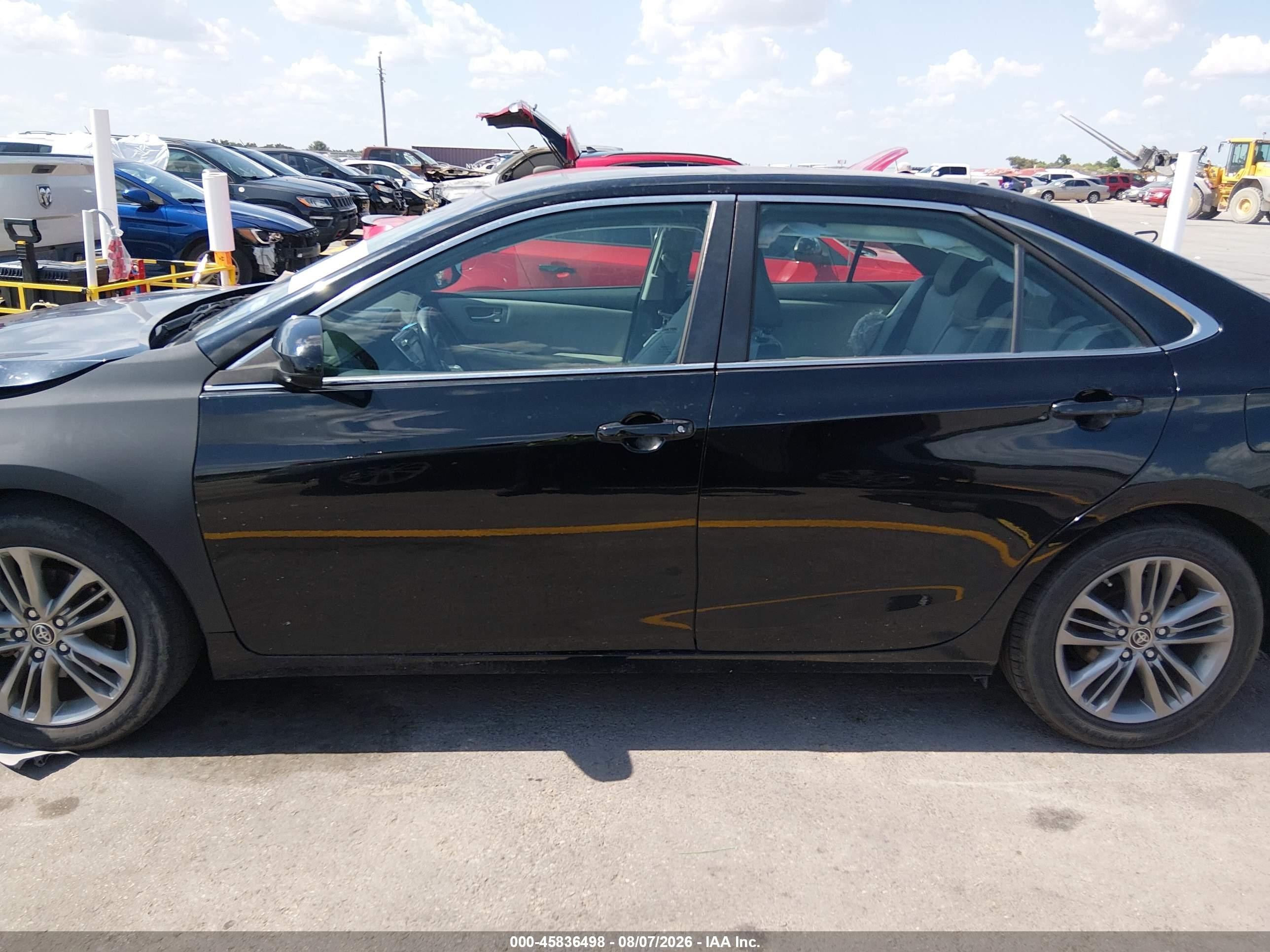 2015 Toyota Camry Se Black vin: 4T1BF1FK3FU994243
