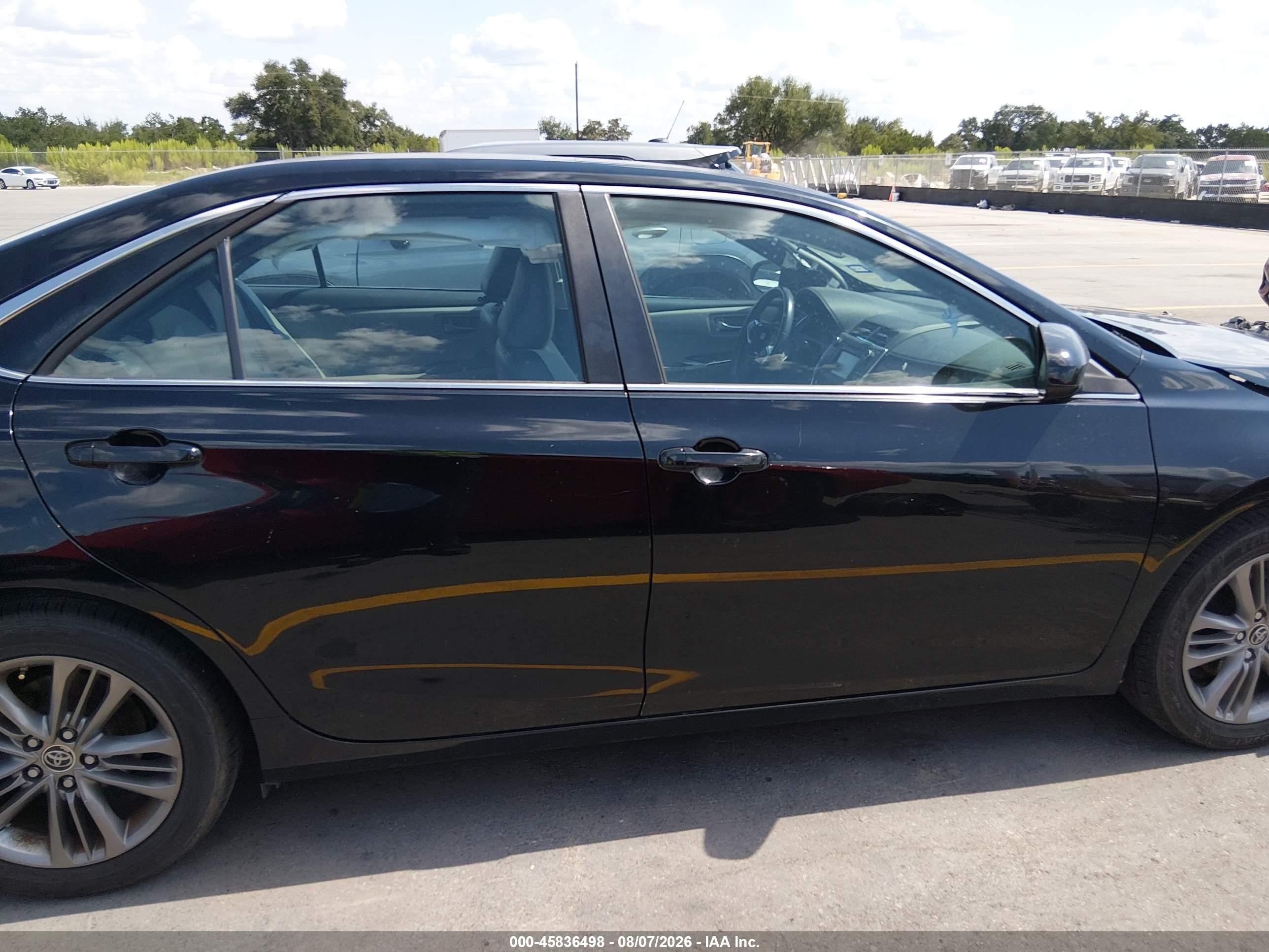 2015 Toyota Camry Se Black vin: 4T1BF1FK3FU994243