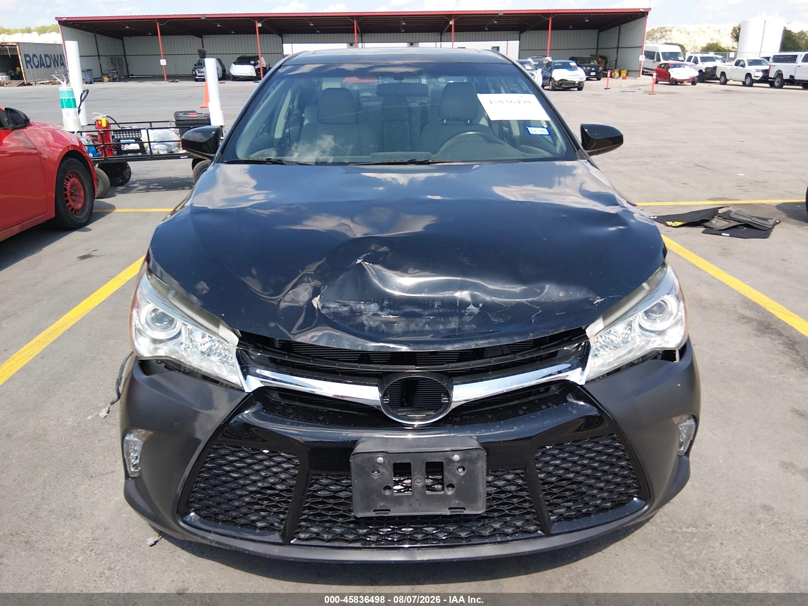 2015 Toyota Camry Se Black vin: 4T1BF1FK3FU994243