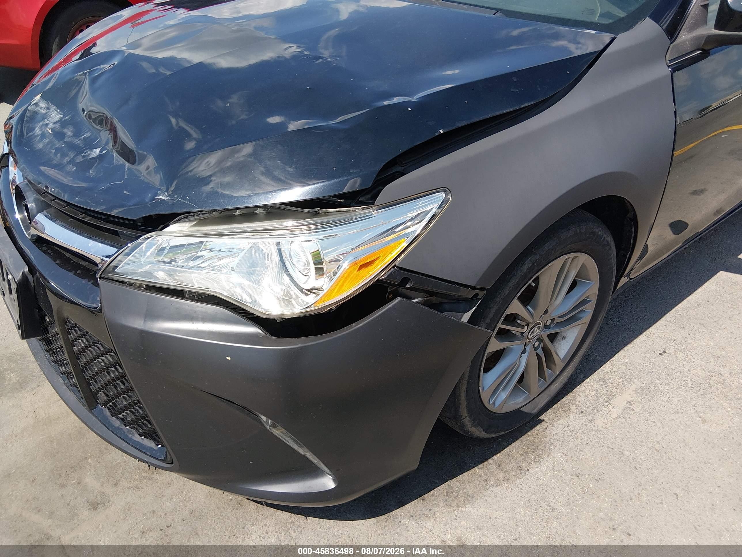 2015 Toyota Camry Se Black vin: 4T1BF1FK3FU994243