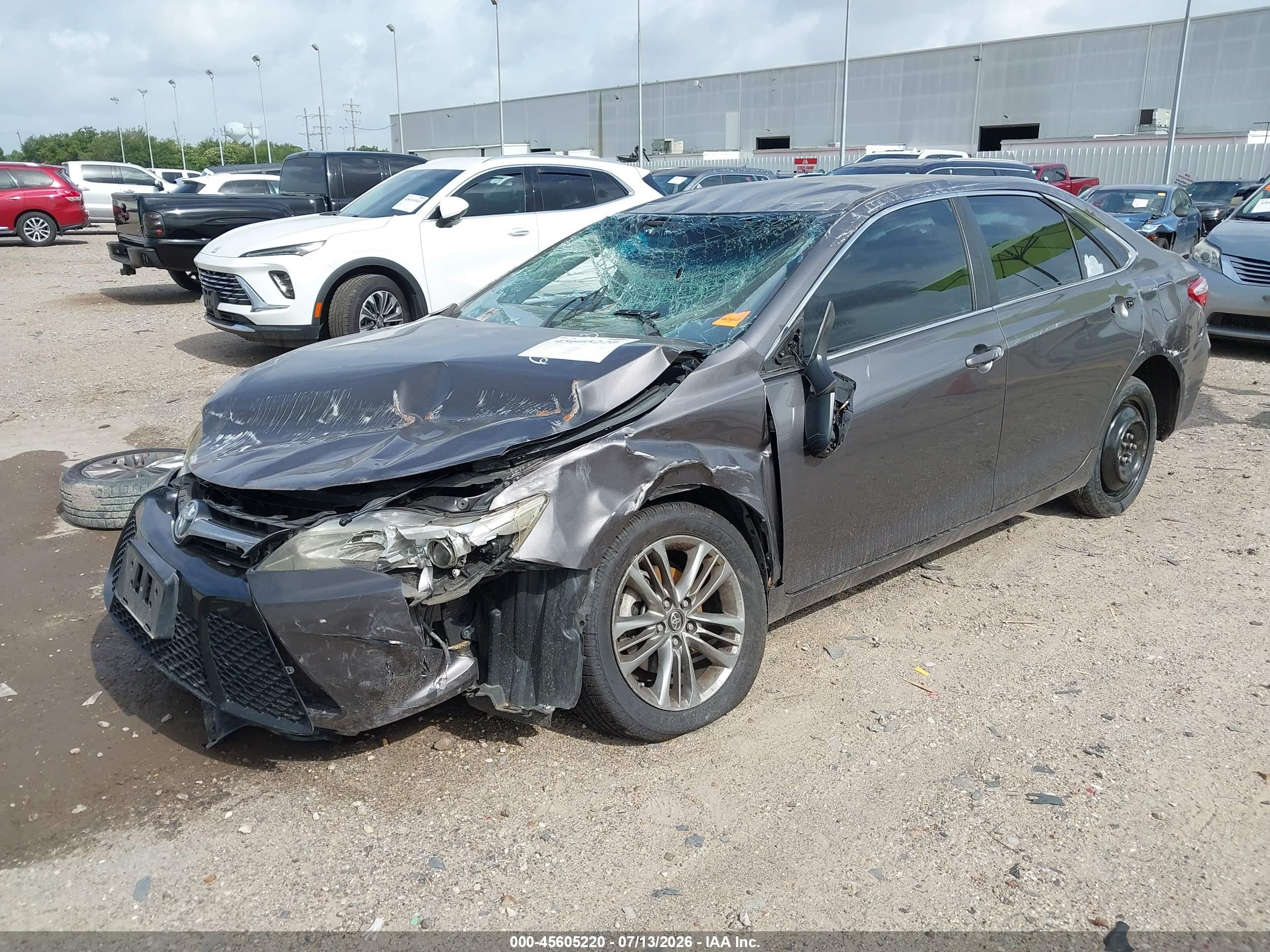 2016 Toyota Camry Se Gray vin: 4T1BF1FK3GU200147