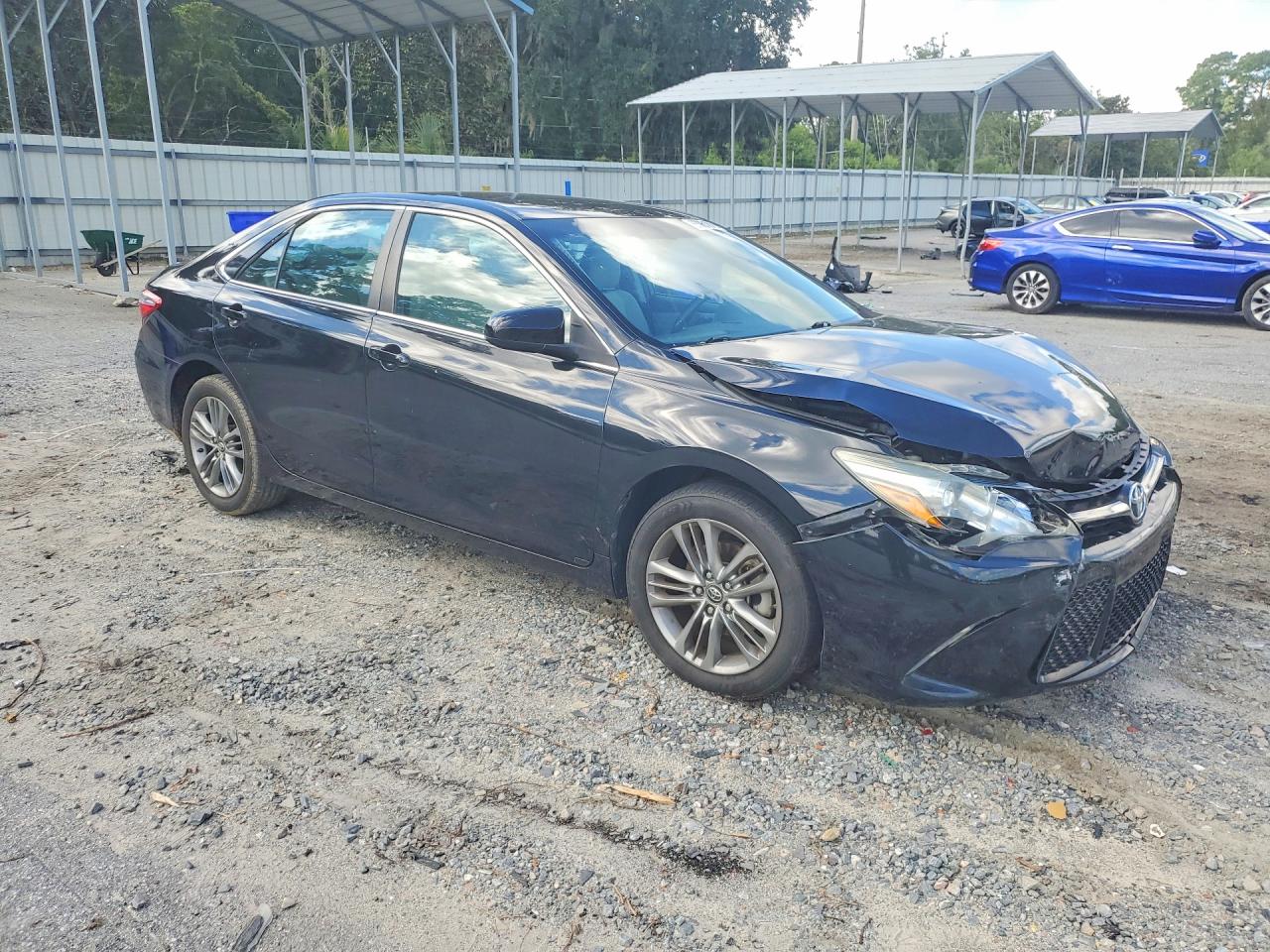 2016 Toyota Camry Se Black vin: 4T1BF1FK3GU222844