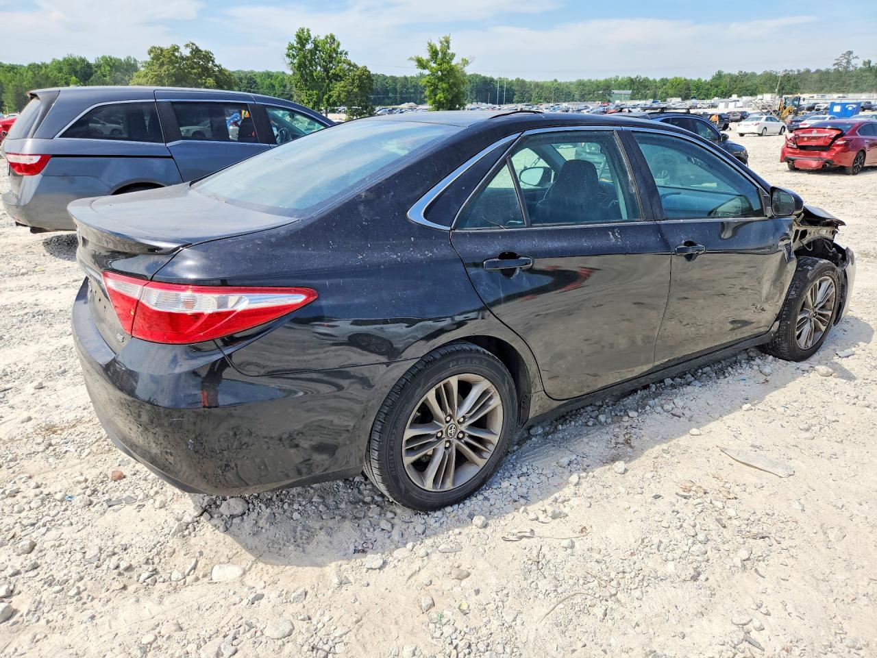 2016 Toyota Camry Se Black vin: 4T1BF1FK3GU261966