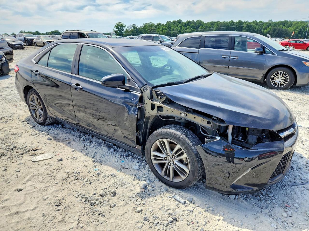 2016 Toyota Camry Se Black vin: 4T1BF1FK3GU261966