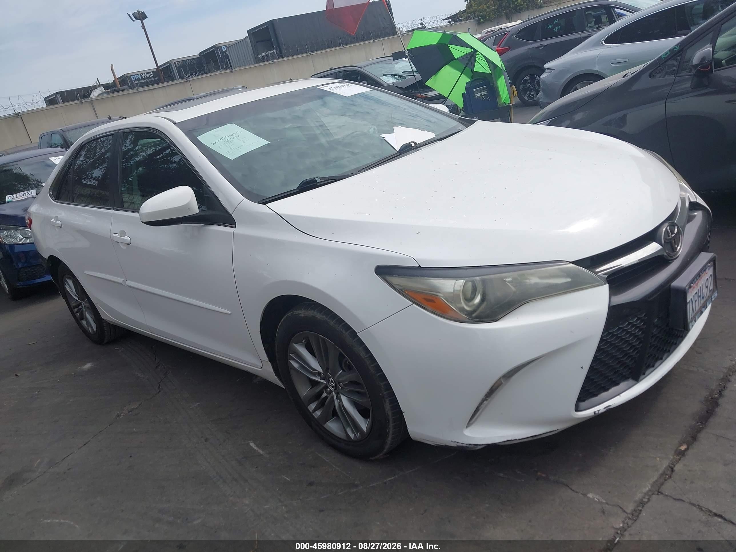 2017 Toyota Camry Se White vin: 4T1BF1FK3HU303926