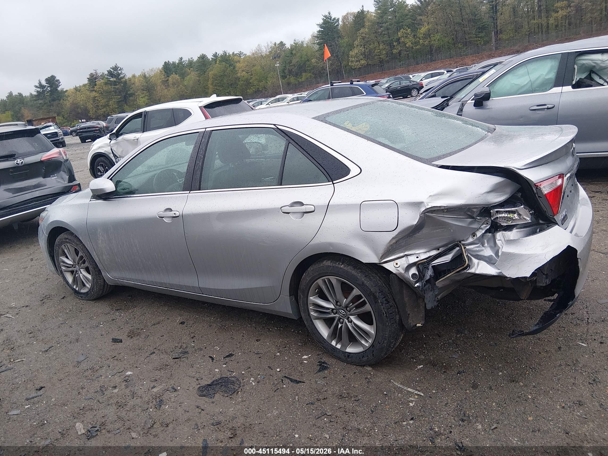 2017 Toyota Camry Se Серебряный vin: 4T1BF1FK3HU713237