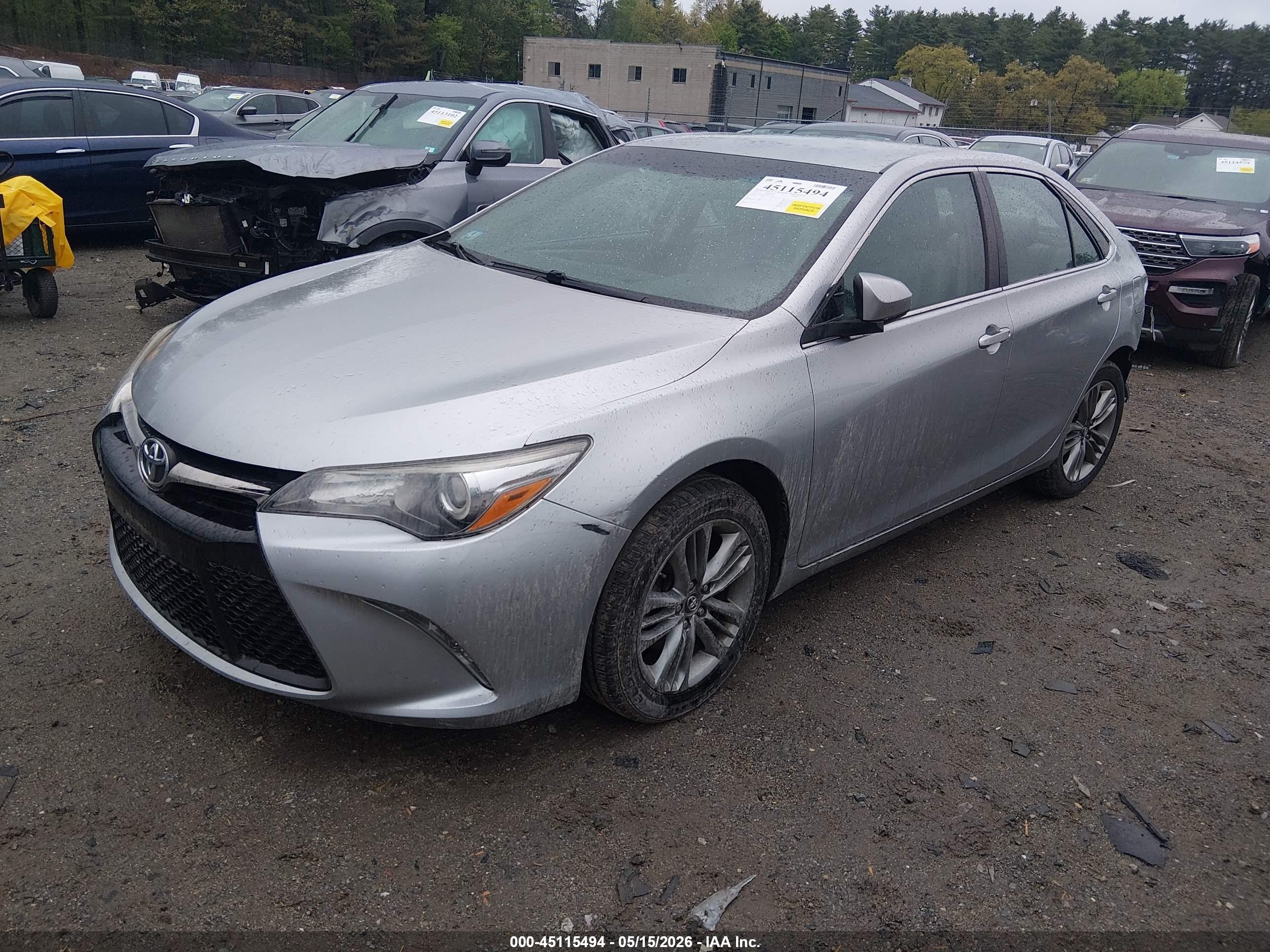 2017 Toyota Camry Se Серебряный vin: 4T1BF1FK3HU713237