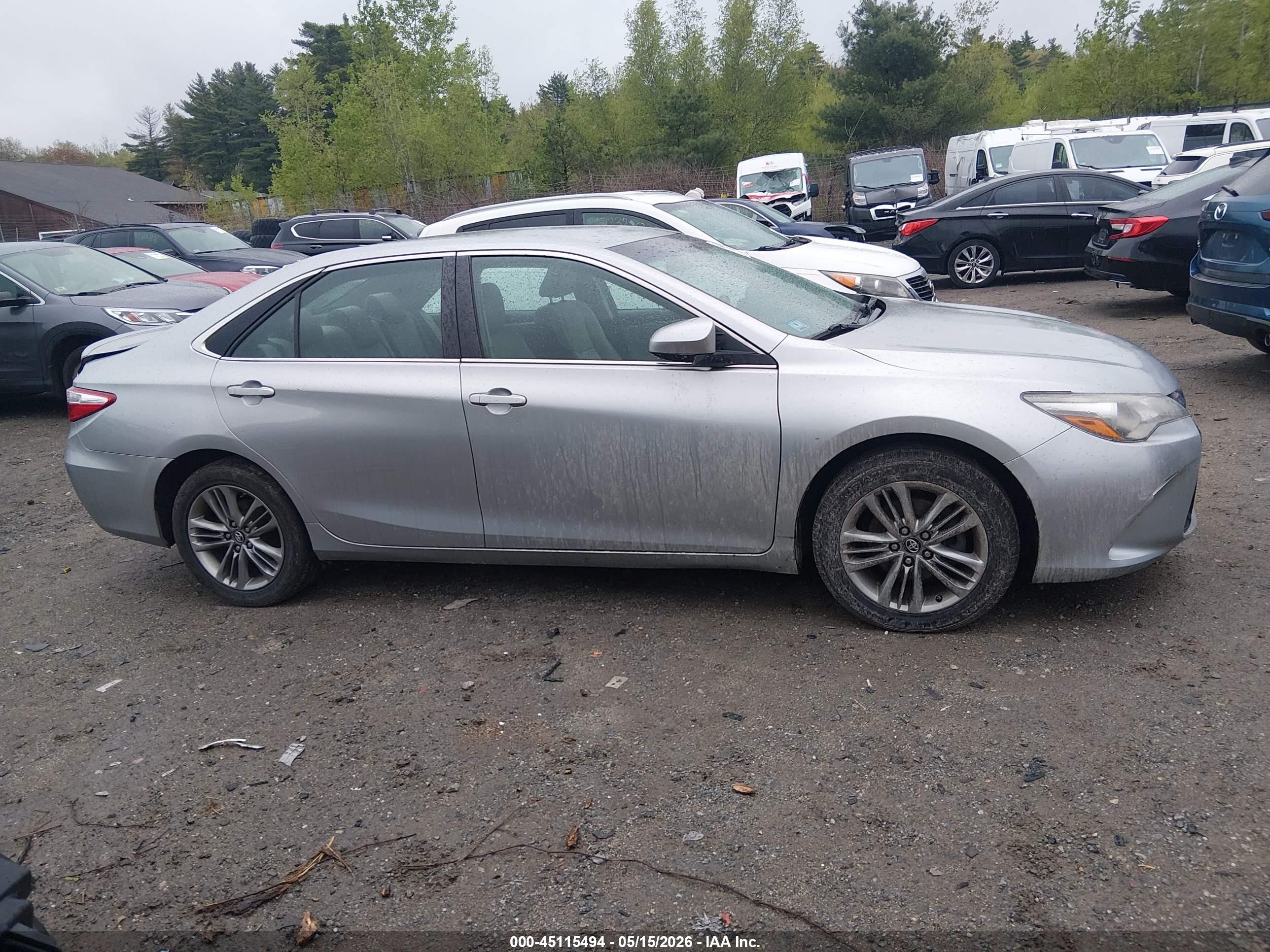 2017 Toyota Camry Se Серебряный vin: 4T1BF1FK3HU713237