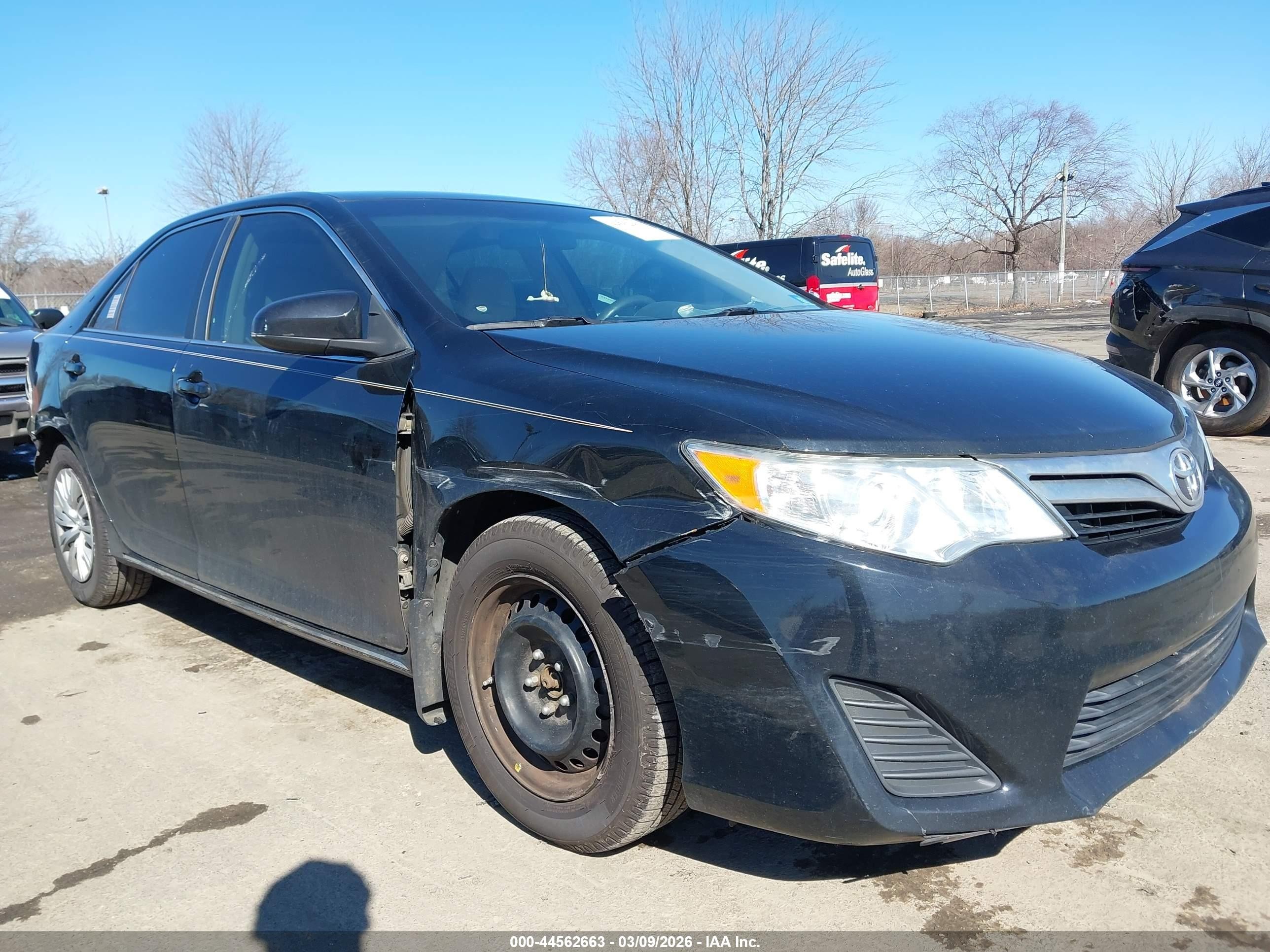 2012 Toyota Camry Le Черный vin: 4T1BF1FK4CU007967