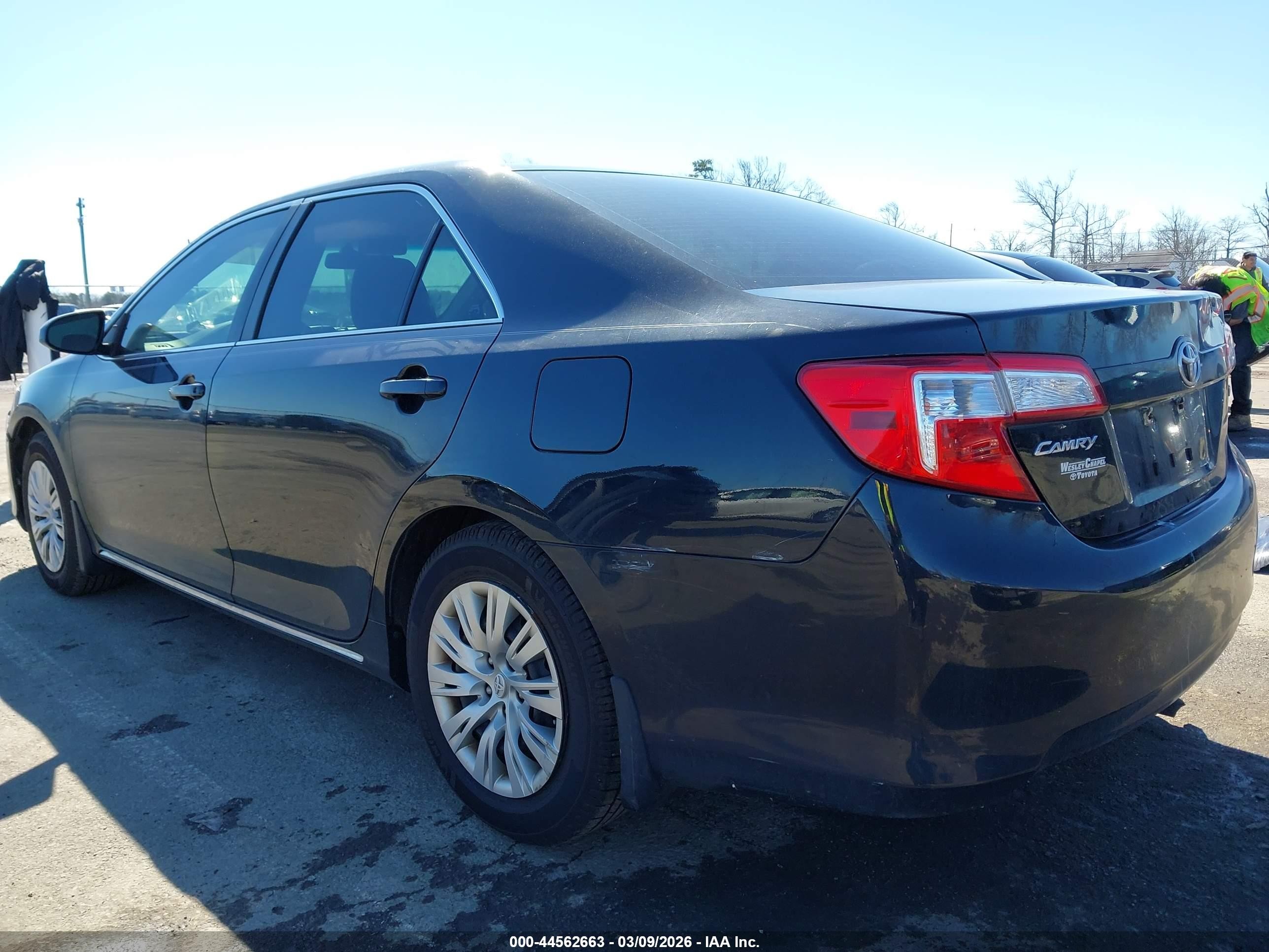 2012 Toyota Camry Le Черный vin: 4T1BF1FK4CU007967