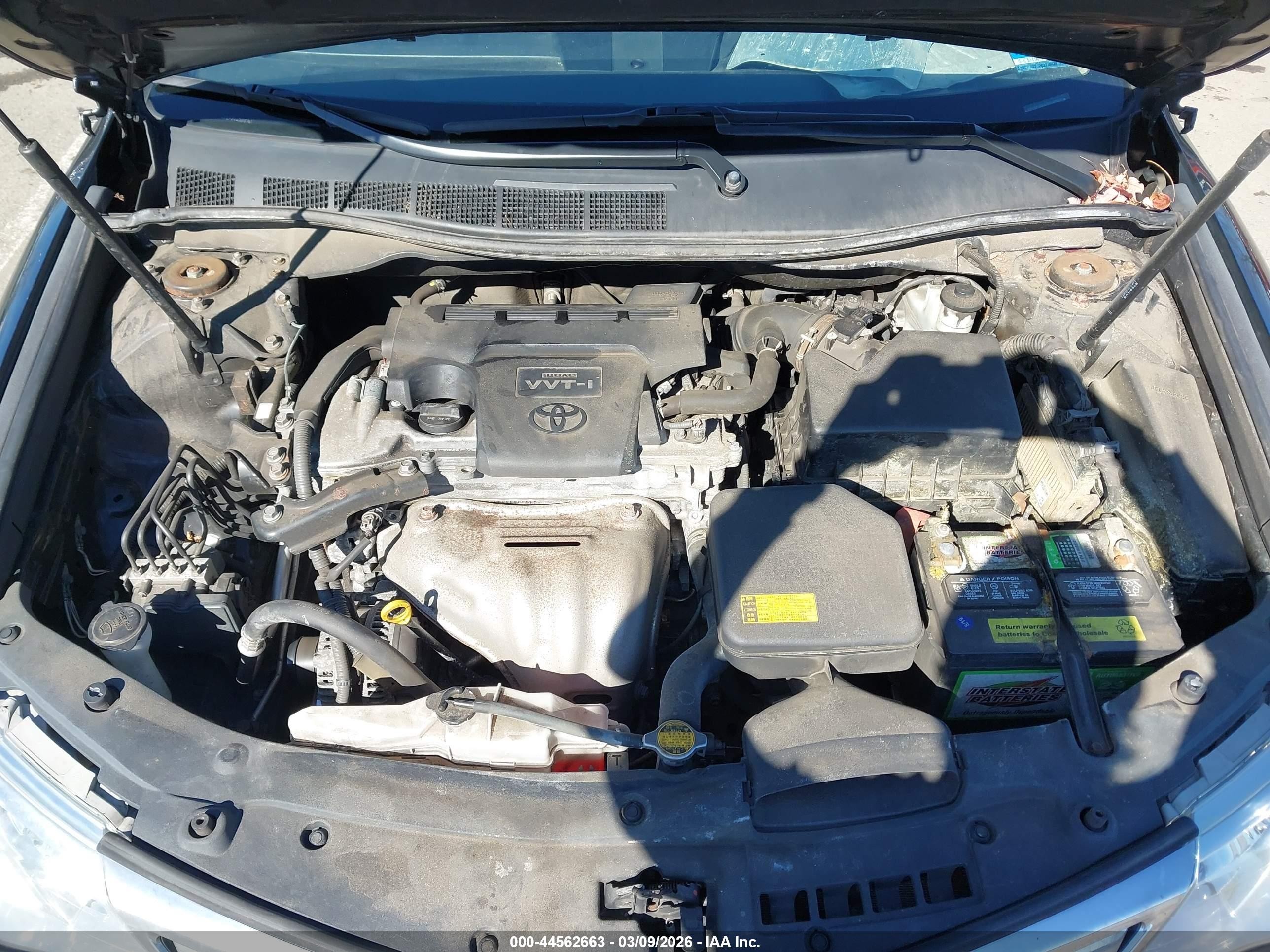 2012 Toyota Camry Le Черный vin: 4T1BF1FK4CU007967
