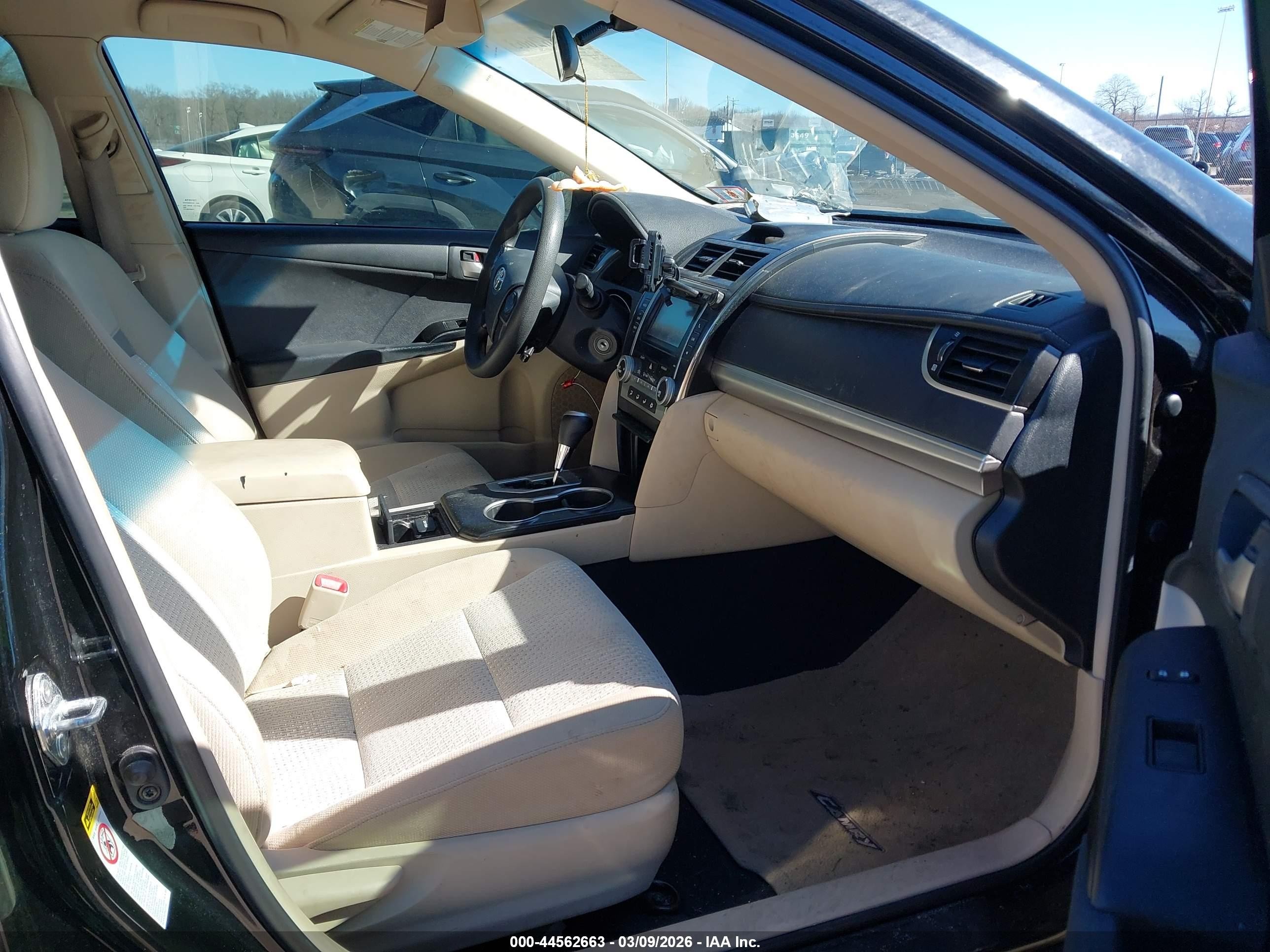 2012 Toyota Camry Le Черный vin: 4T1BF1FK4CU007967