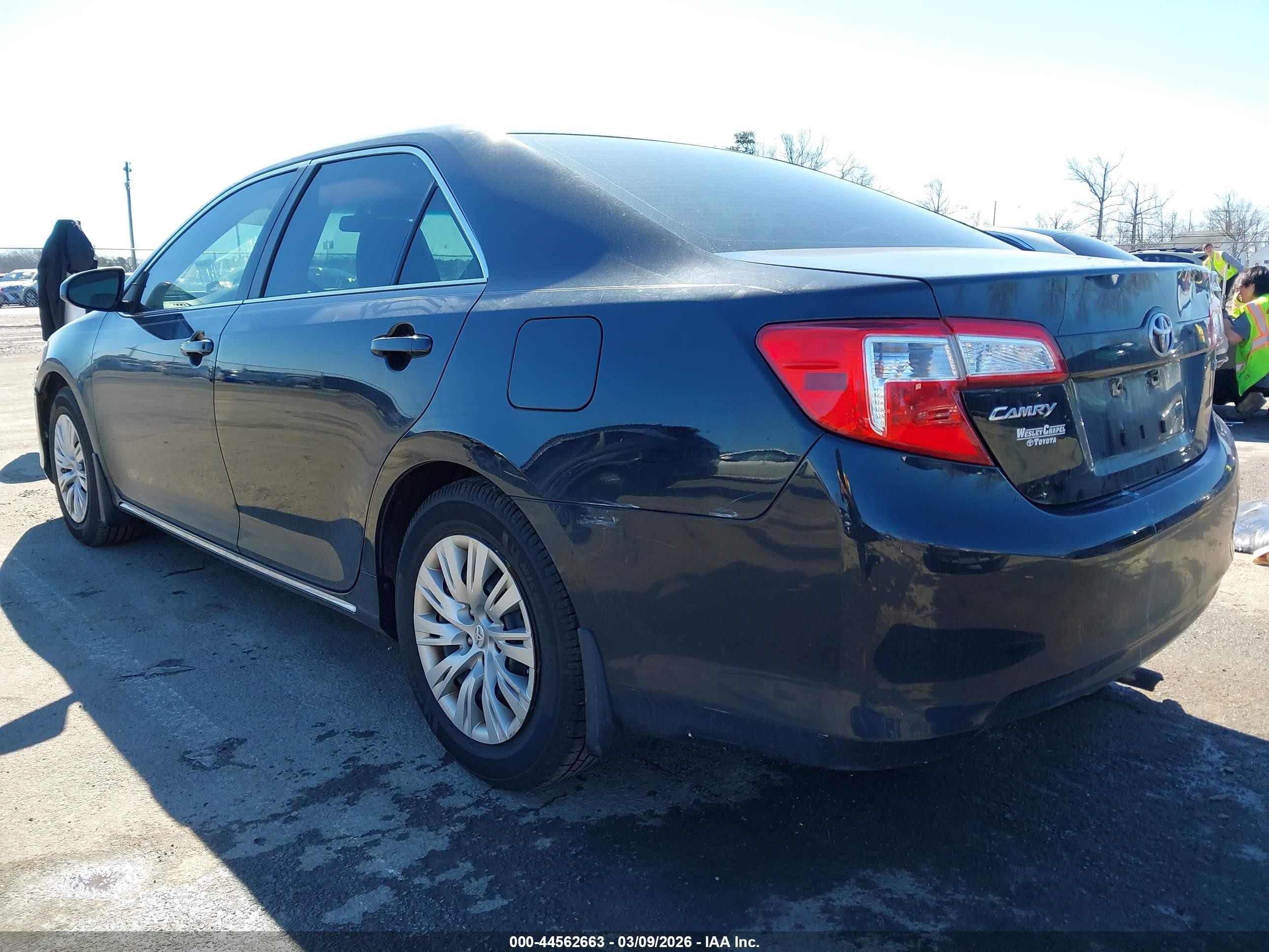 2012 Toyota Camry Le Черный vin: 4T1BF1FK4CU007967