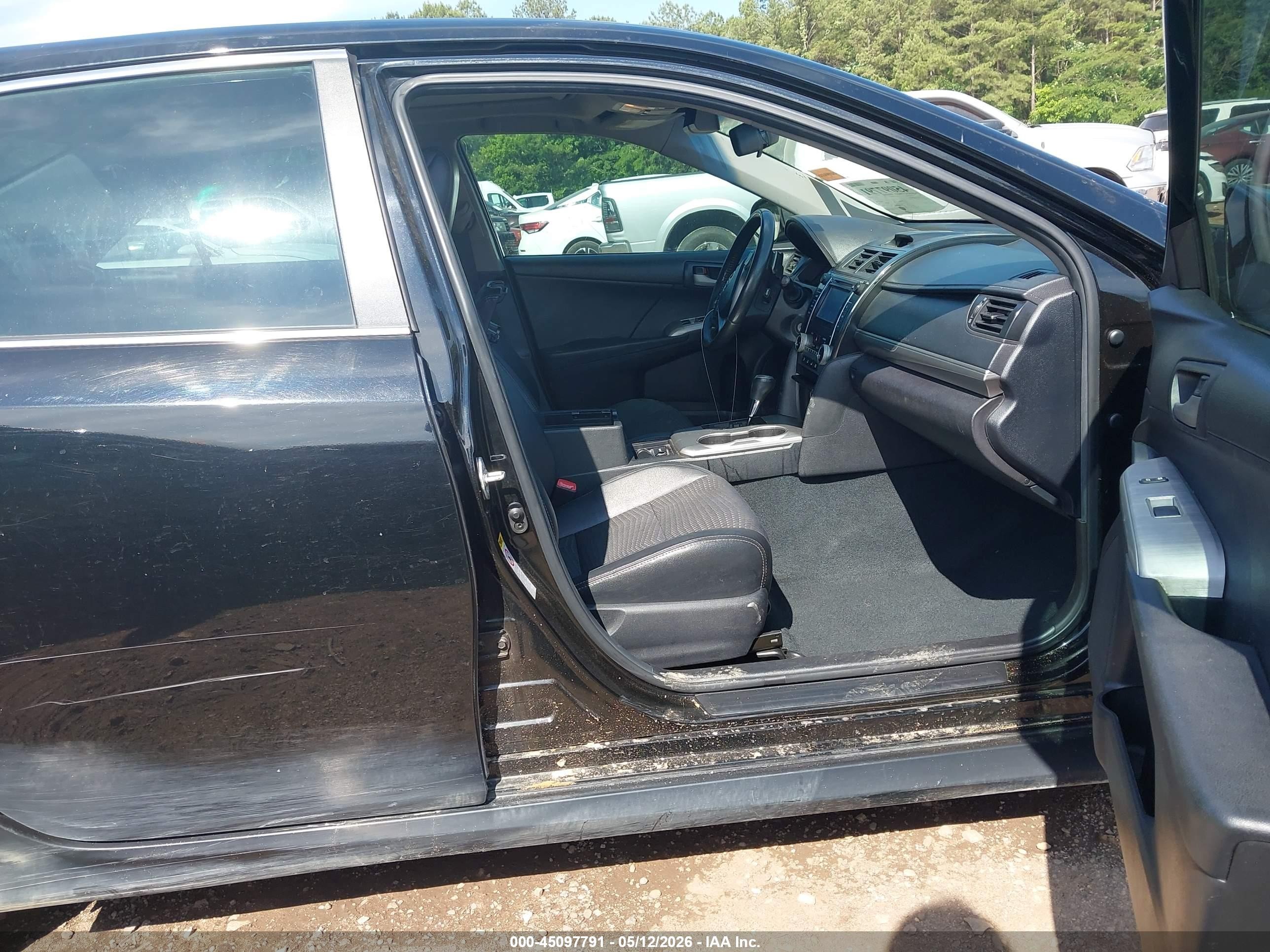 2012 Toyota Camry Se Black vin: 4T1BF1FK4CU012294