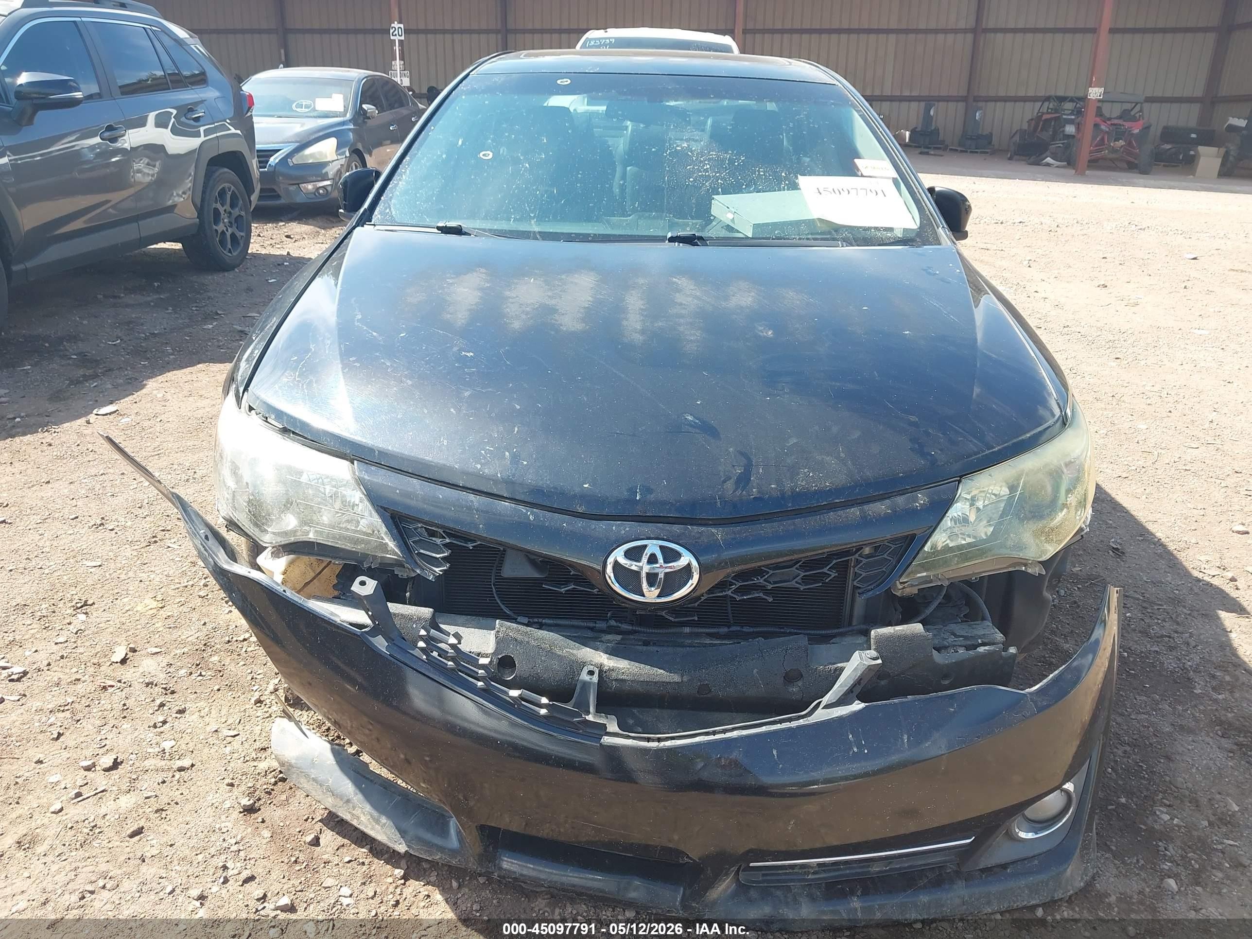 2012 Toyota Camry Se Black vin: 4T1BF1FK4CU012294