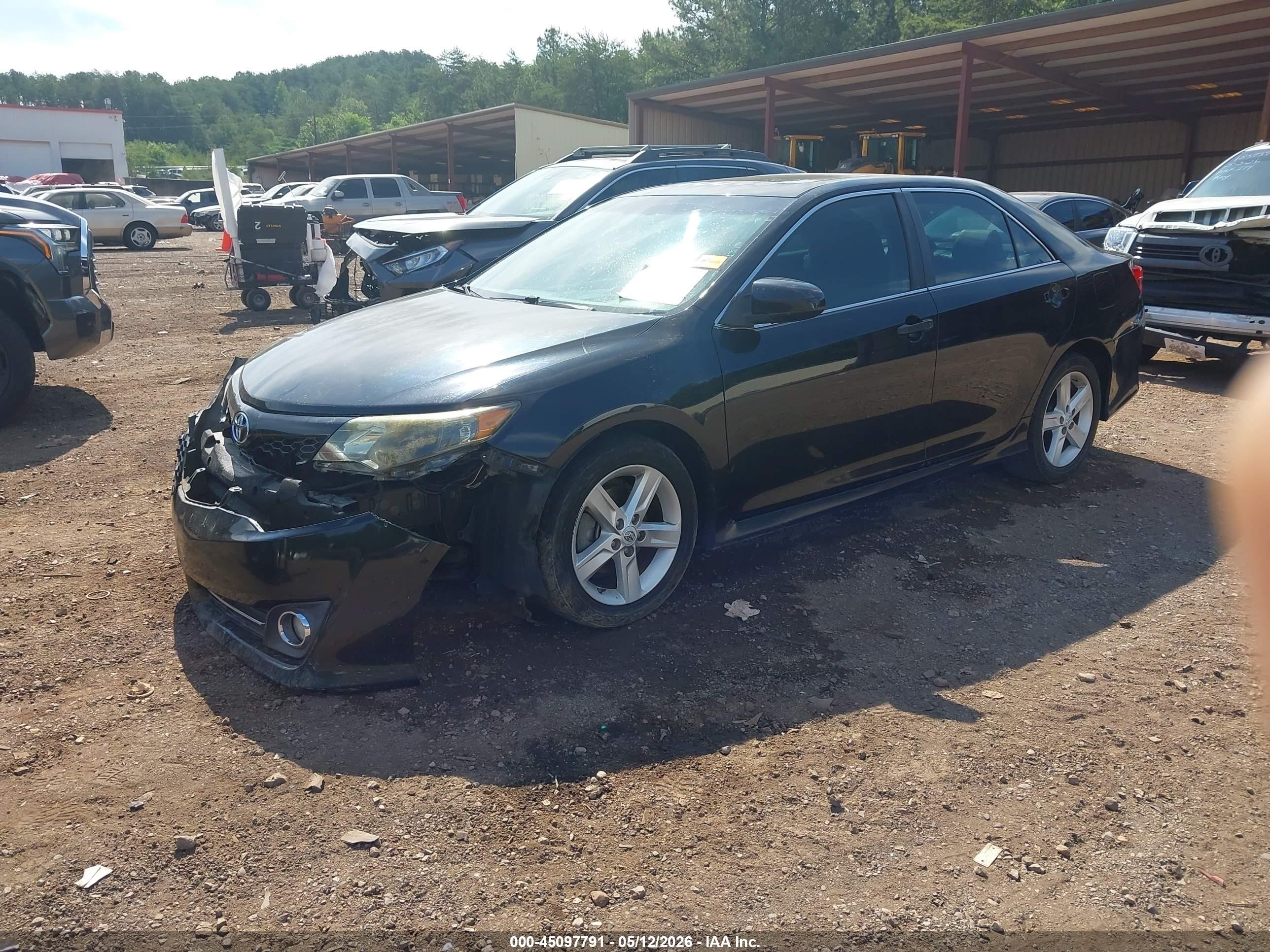 2012 Toyota Camry Se Black vin: 4T1BF1FK4CU012294