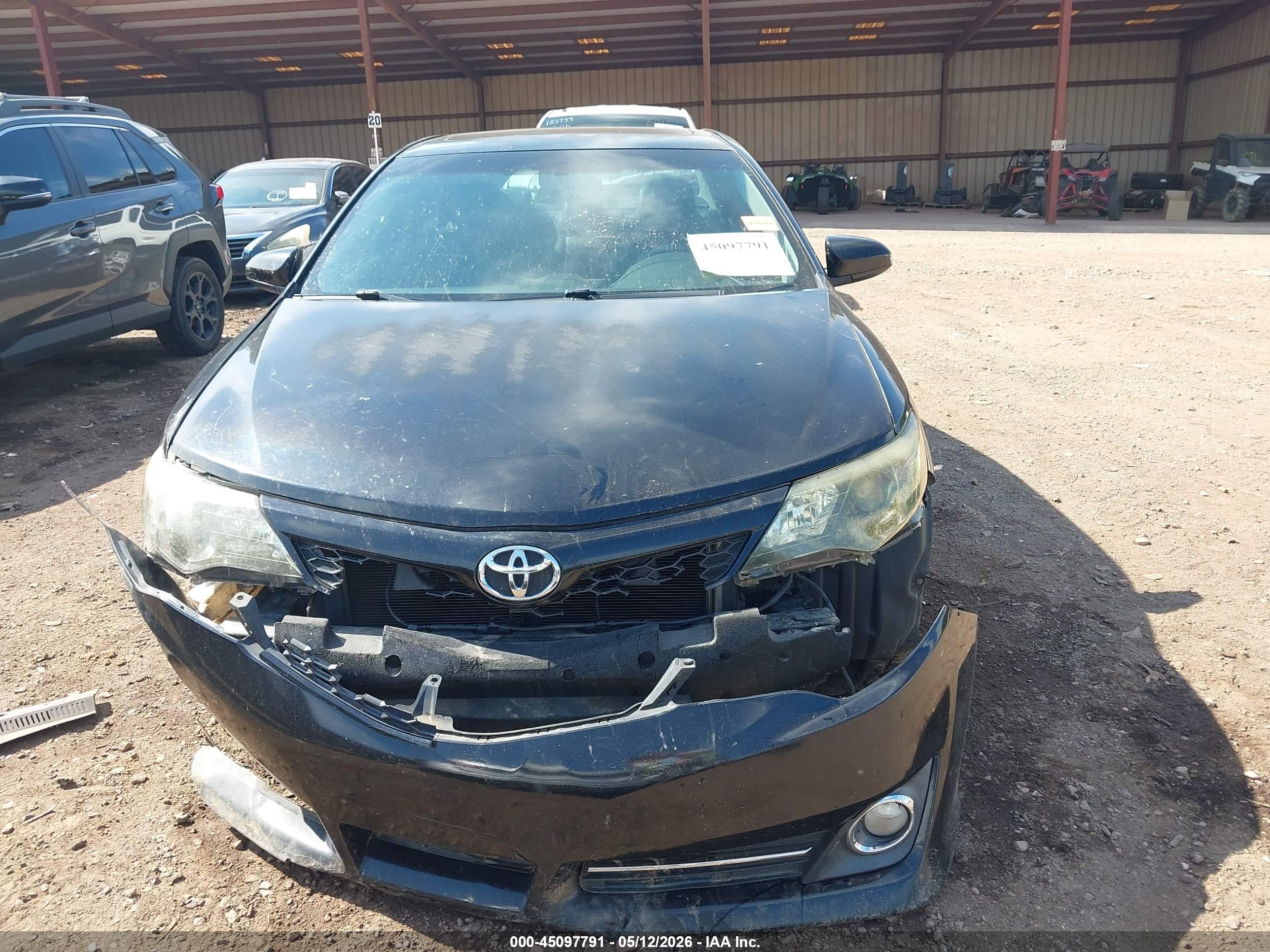 2012 Toyota Camry Se Black vin: 4T1BF1FK4CU012294