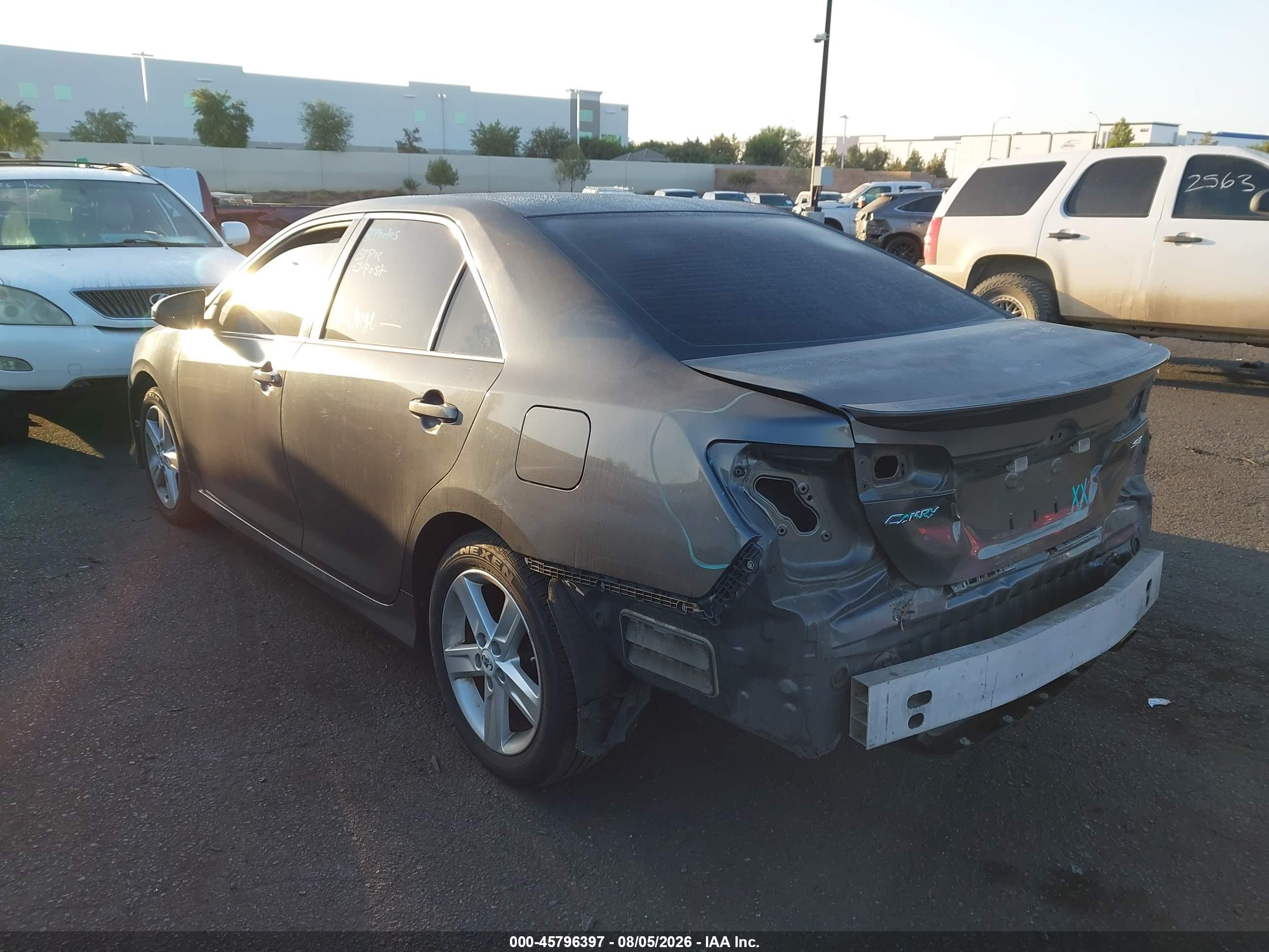 2012 Toyota Camry Se Gray vin: 4T1BF1FK4CU013123