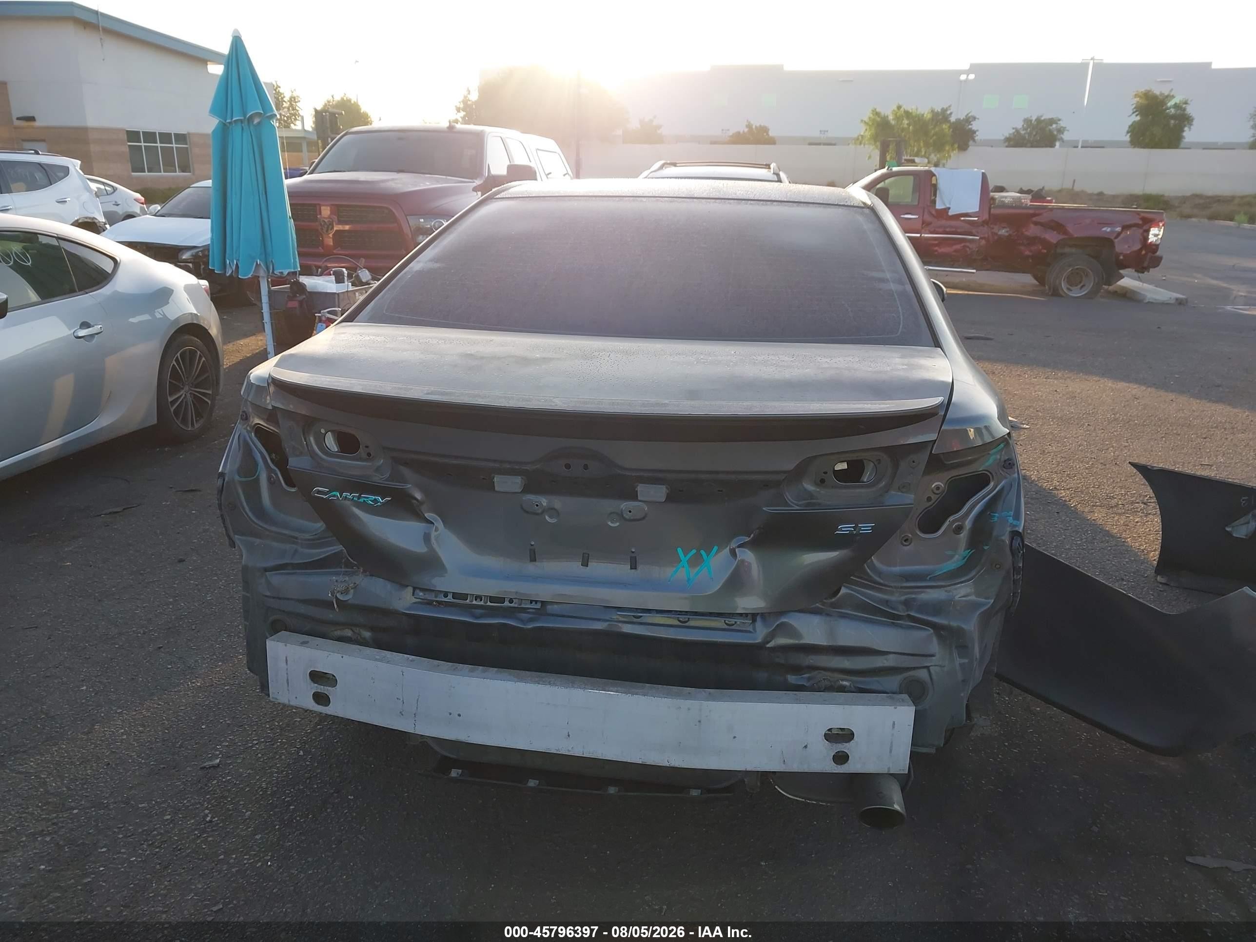 2012 Toyota Camry Se Gray vin: 4T1BF1FK4CU013123