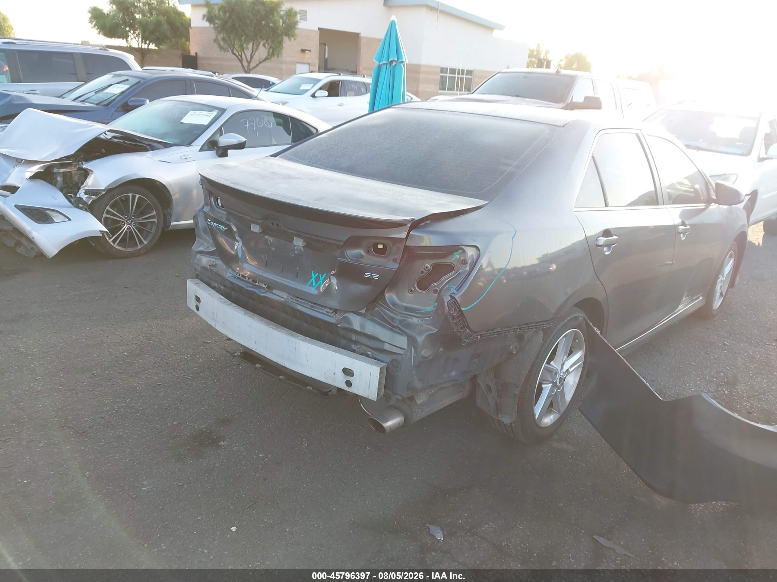 2012 Toyota Camry Se Gray vin: 4T1BF1FK4CU013123