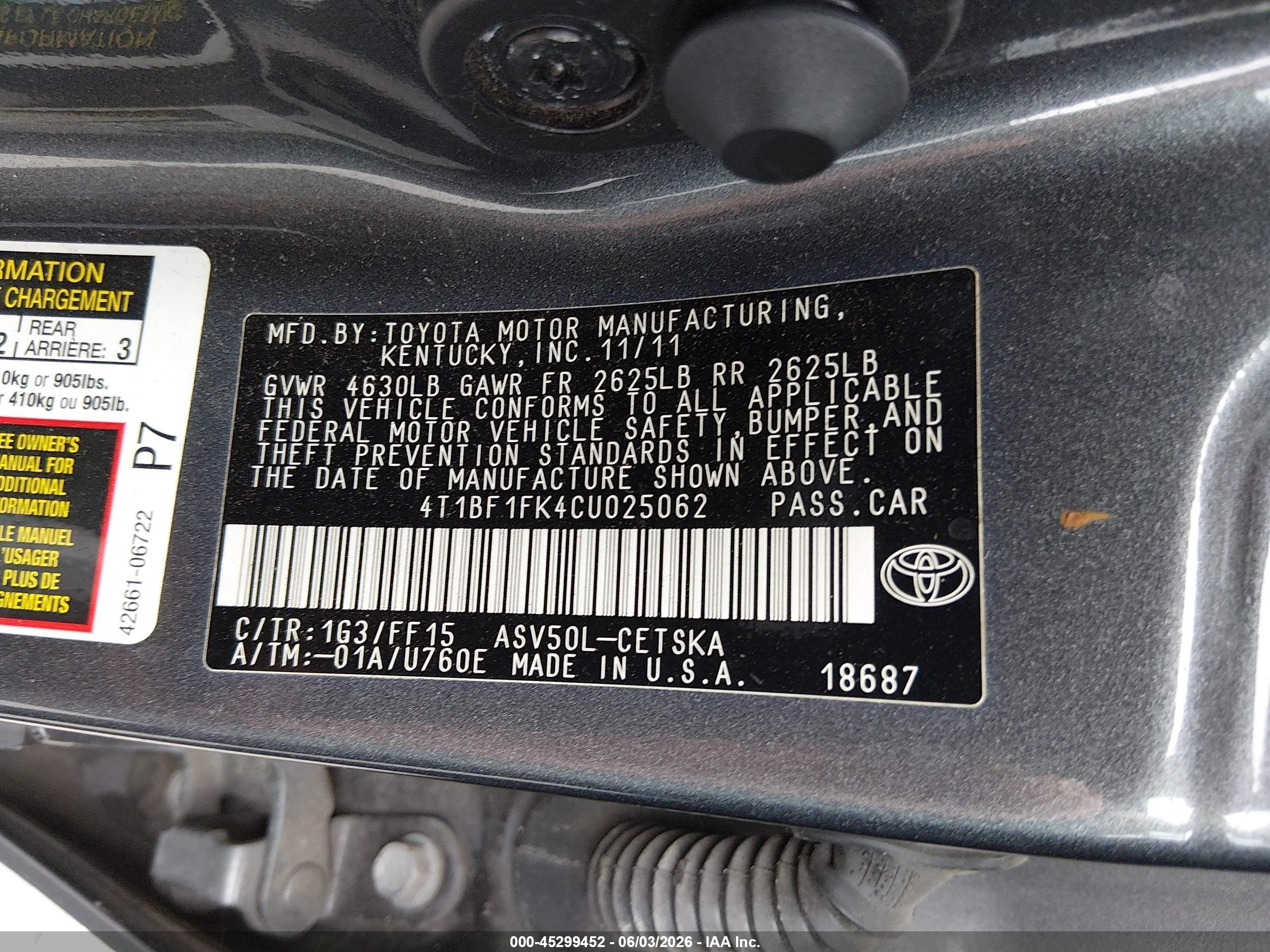 2012 Toyota Camry Se Silver vin: 4T1BF1FK4CU025062