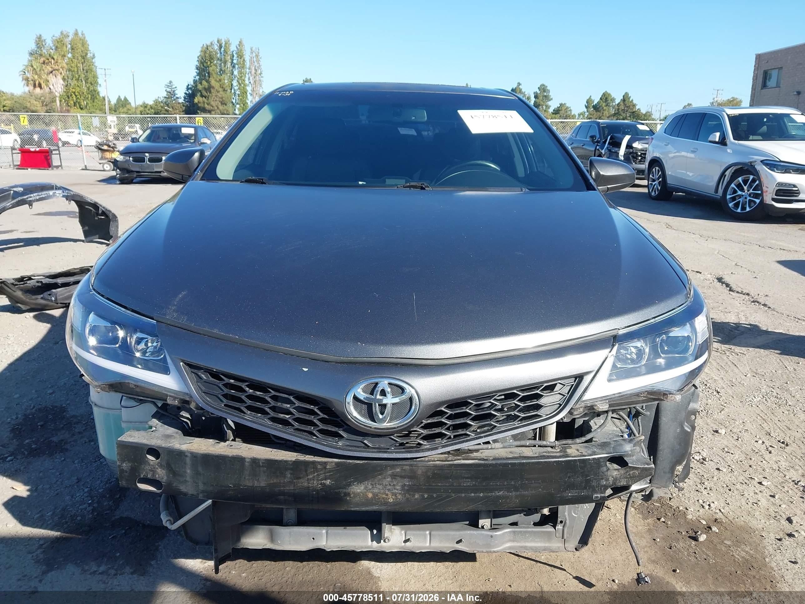 2012 Toyota Camry Se Gray vin: 4T1BF1FK4CU025305