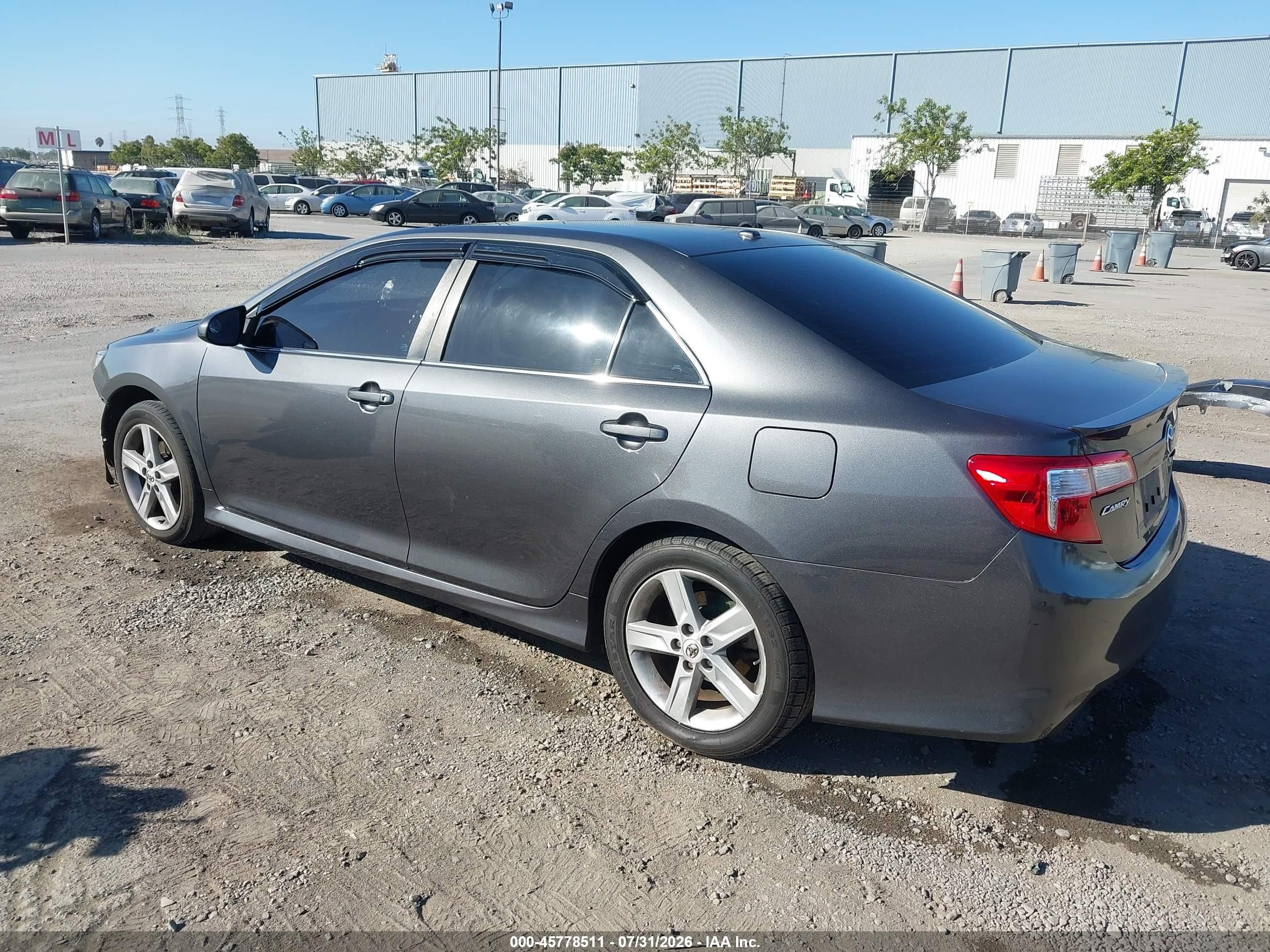 2012 Toyota Camry Se Gray vin: 4T1BF1FK4CU025305
