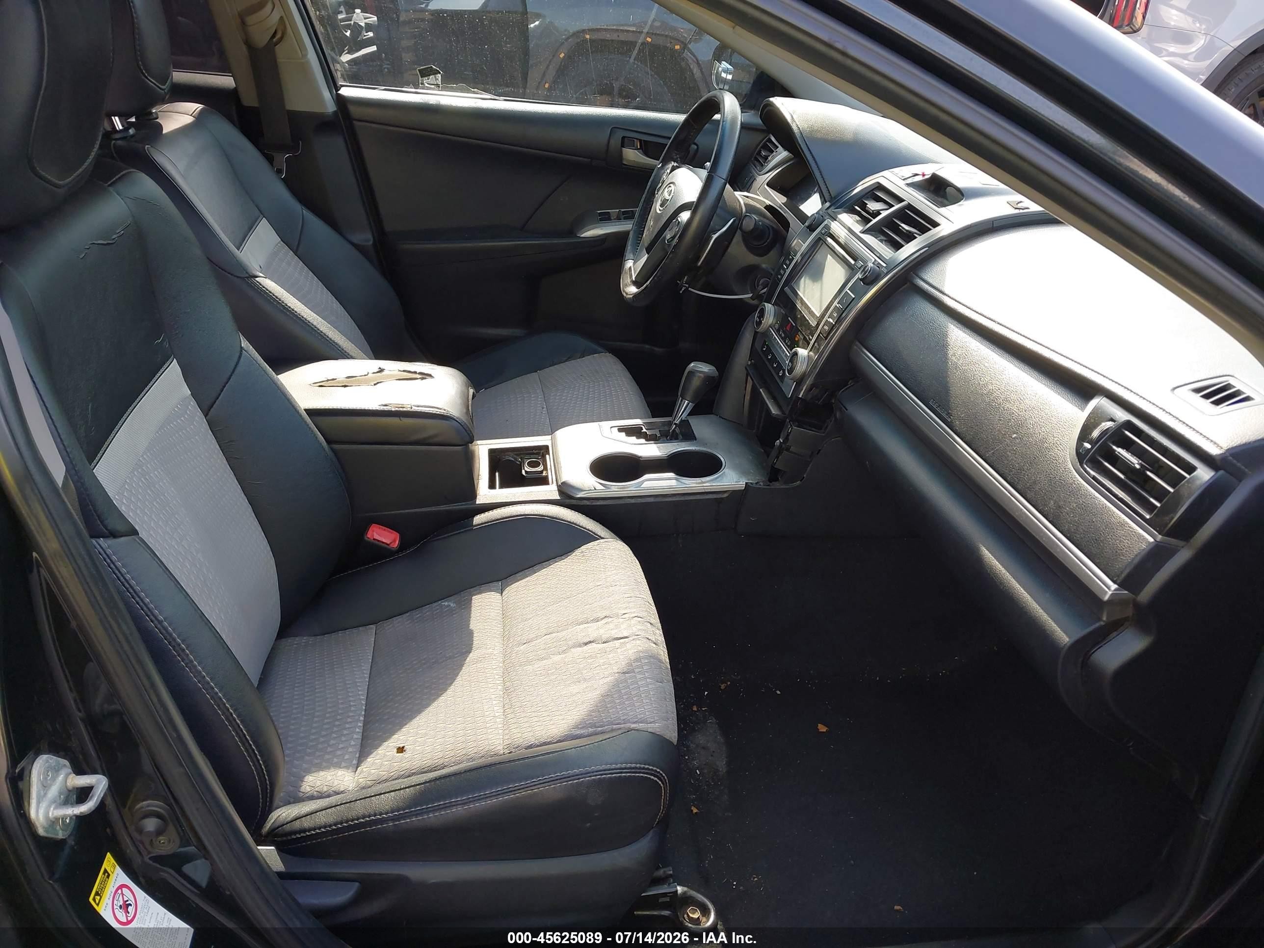 2012 Toyota Camry Se Black vin: 4T1BF1FK4CU036675