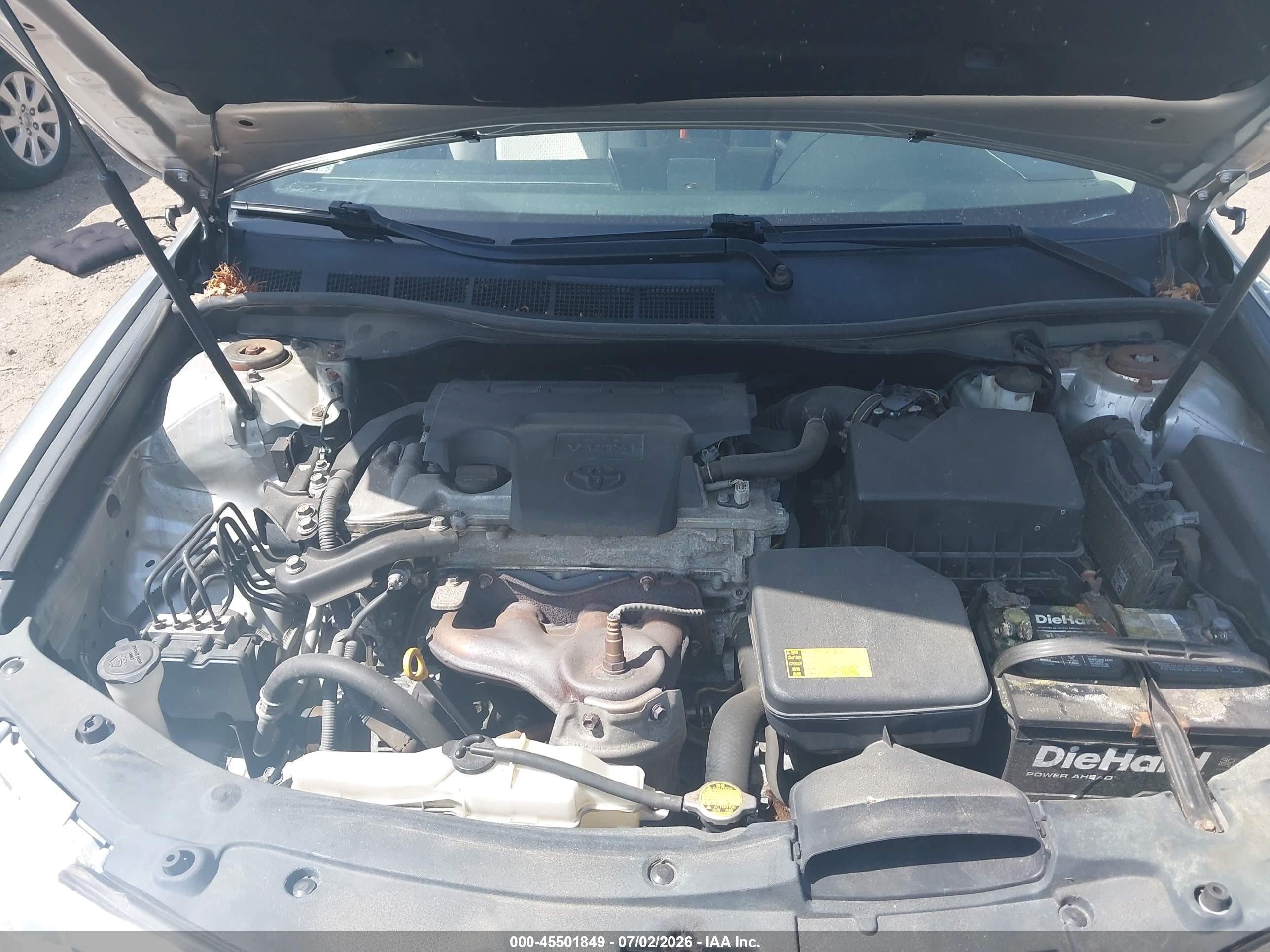 2012 Toyota Camry Le Silver vin: 4T1BF1FK4CU041939