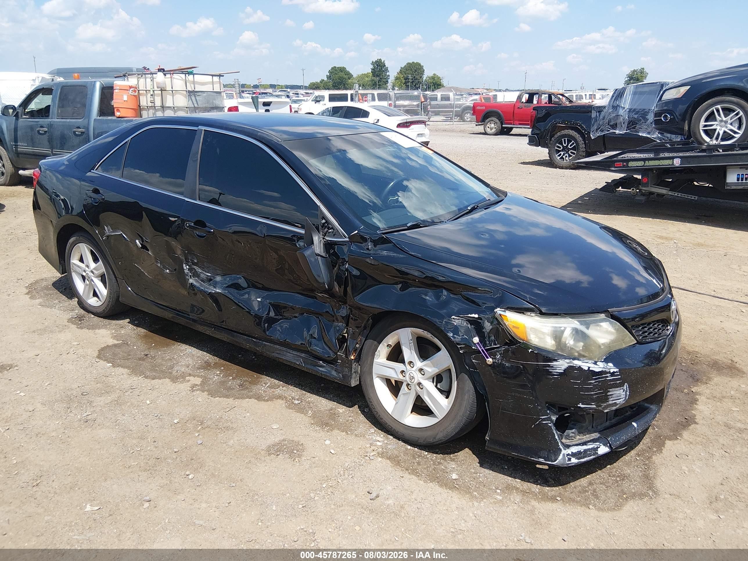 2012 Toyota Camry Se Black vin: 4T1BF1FK4CU043450