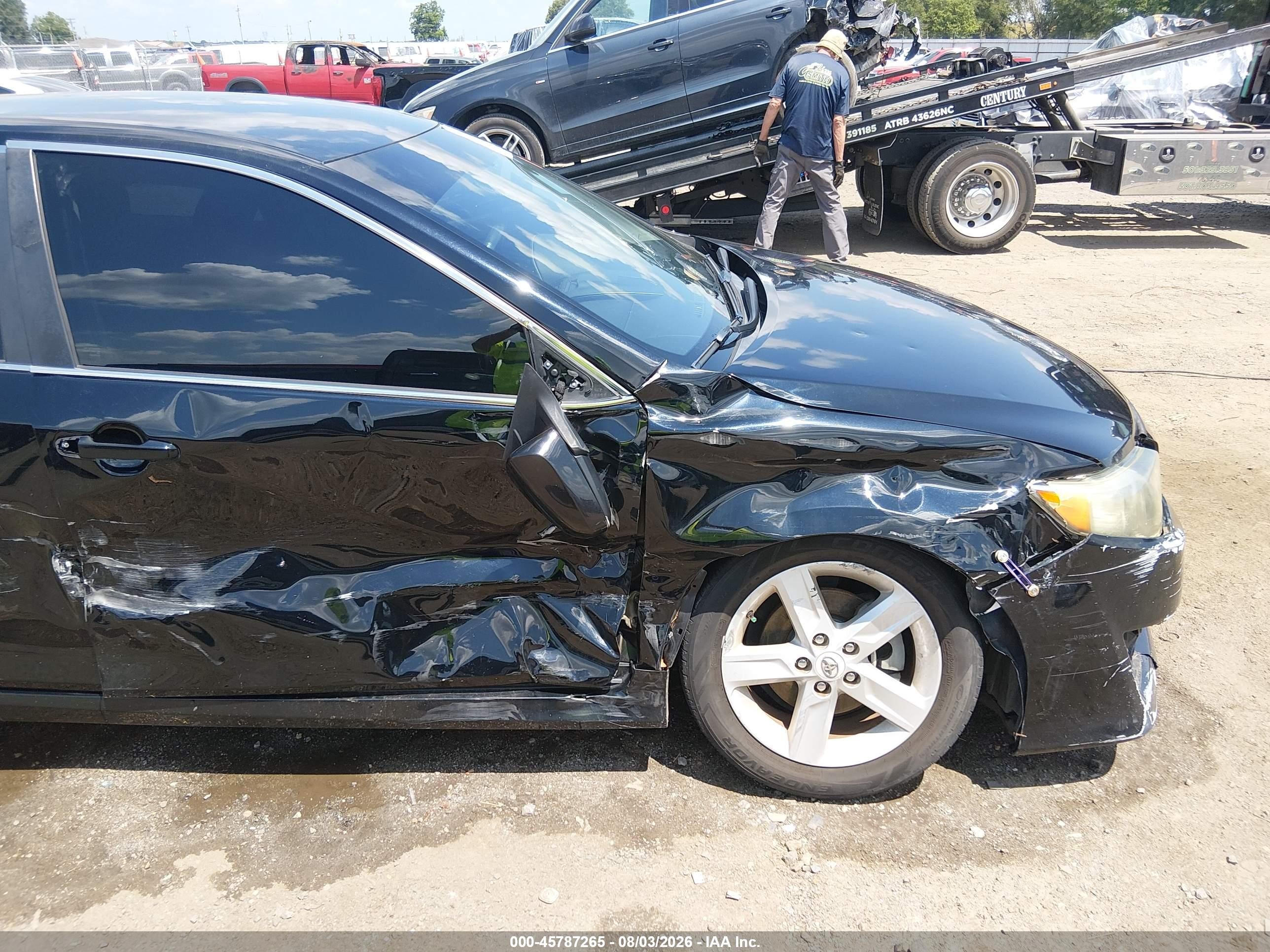 2012 Toyota Camry Se Black vin: 4T1BF1FK4CU043450