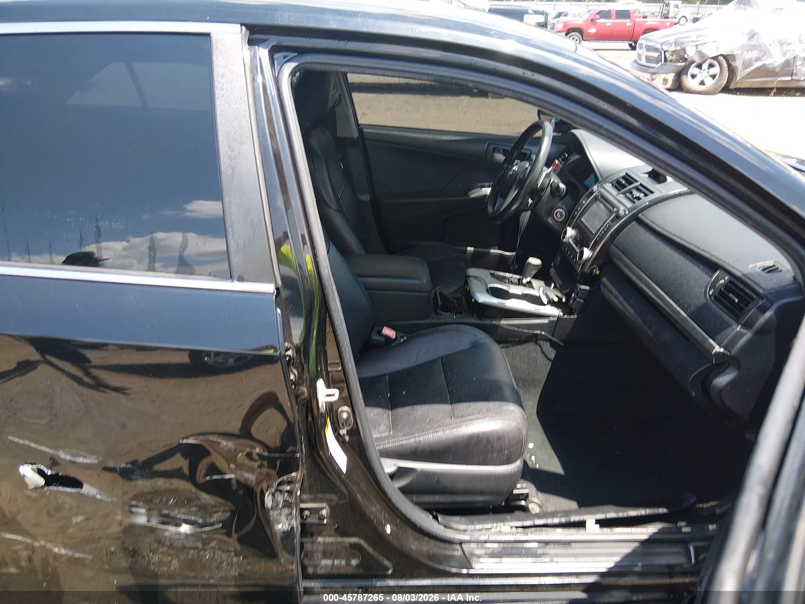 2012 Toyota Camry Se Black vin: 4T1BF1FK4CU043450