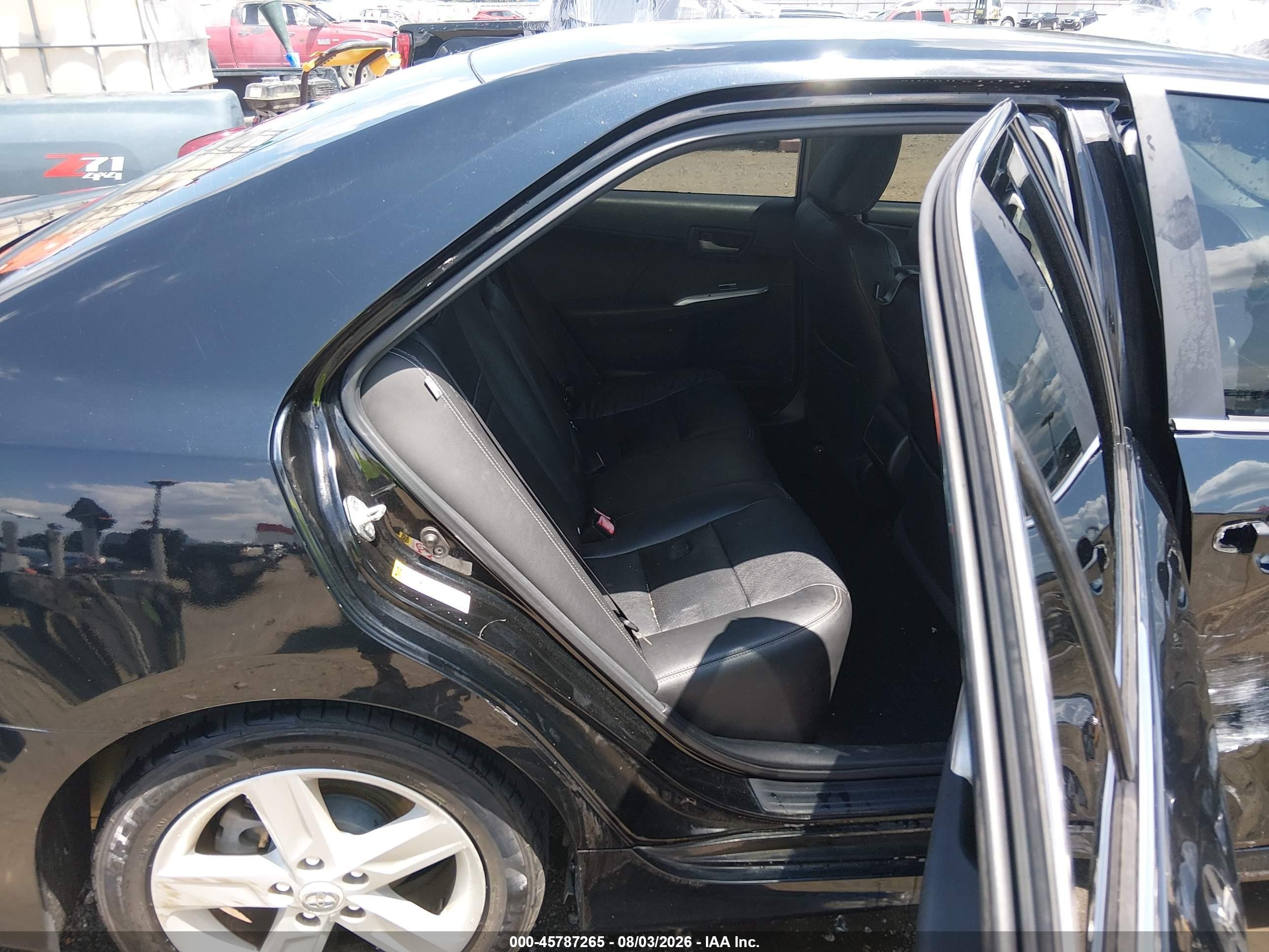2012 Toyota Camry Se Black vin: 4T1BF1FK4CU043450