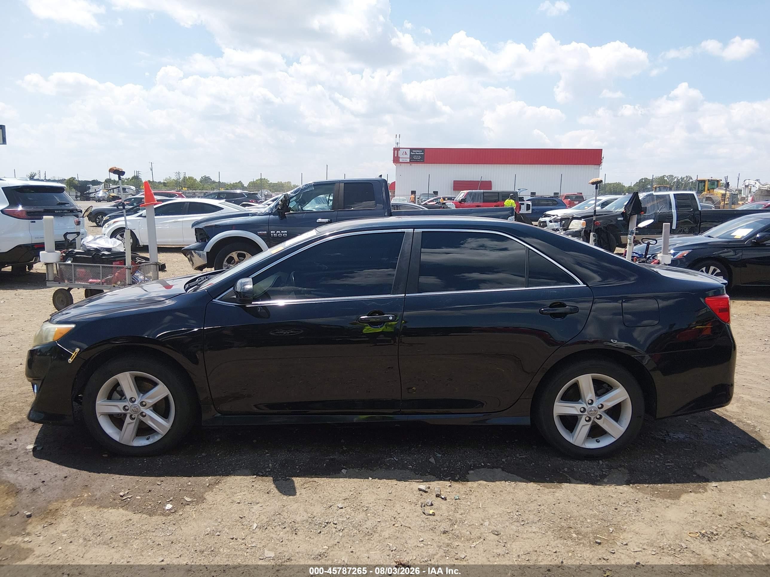 2012 Toyota Camry Se Black vin: 4T1BF1FK4CU043450