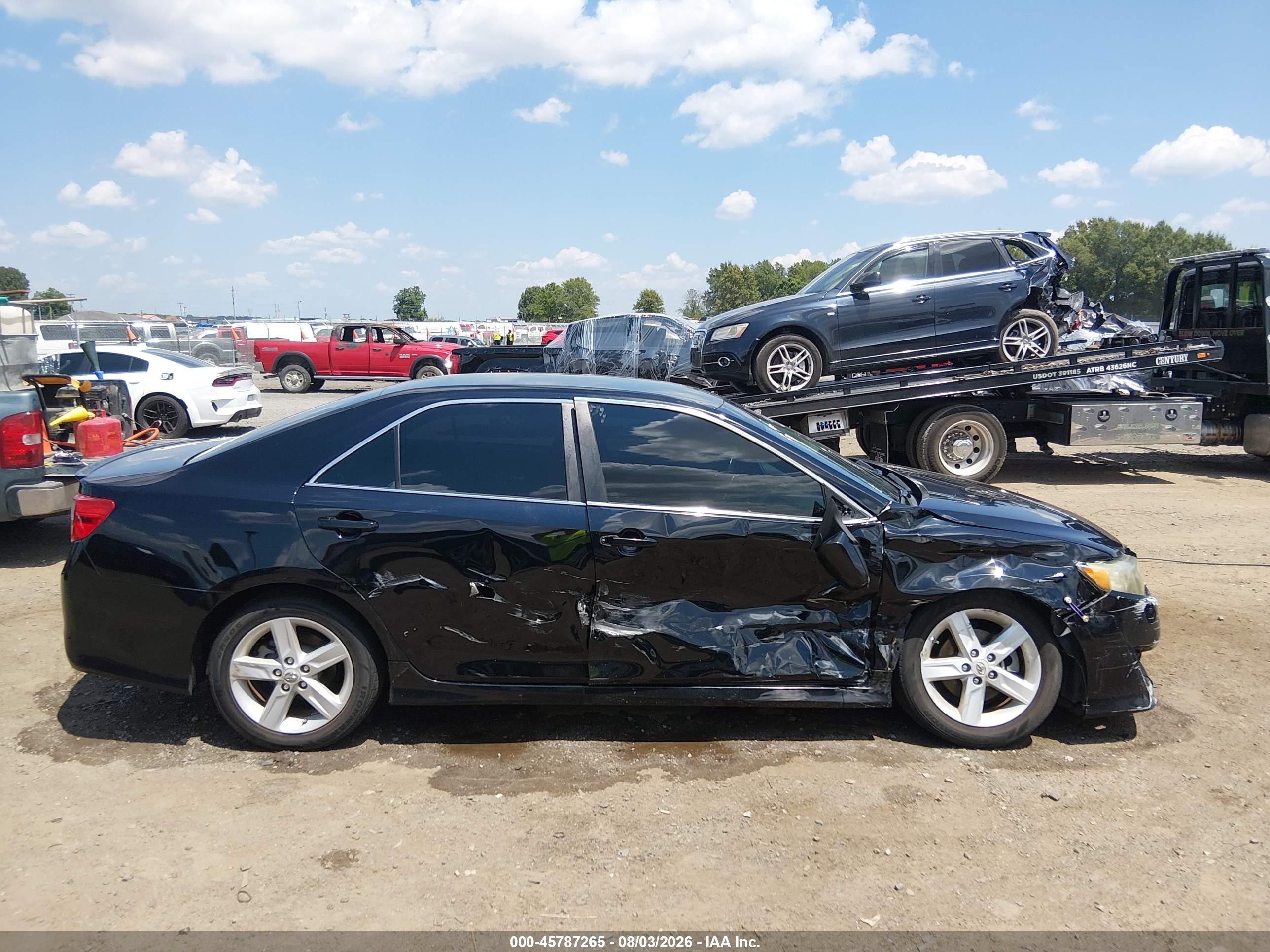 2012 Toyota Camry Se Black vin: 4T1BF1FK4CU043450