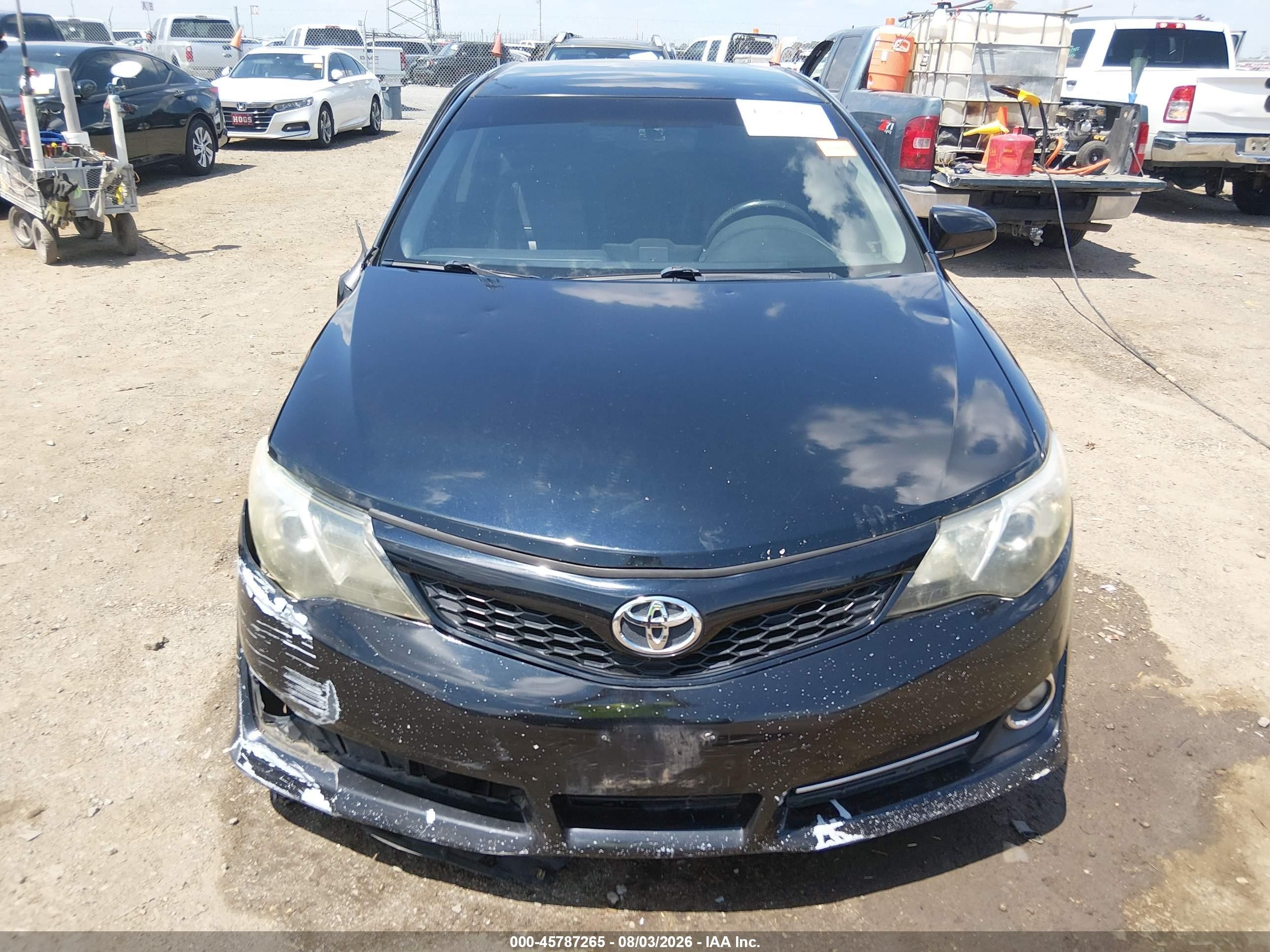 2012 Toyota Camry Se Black vin: 4T1BF1FK4CU043450