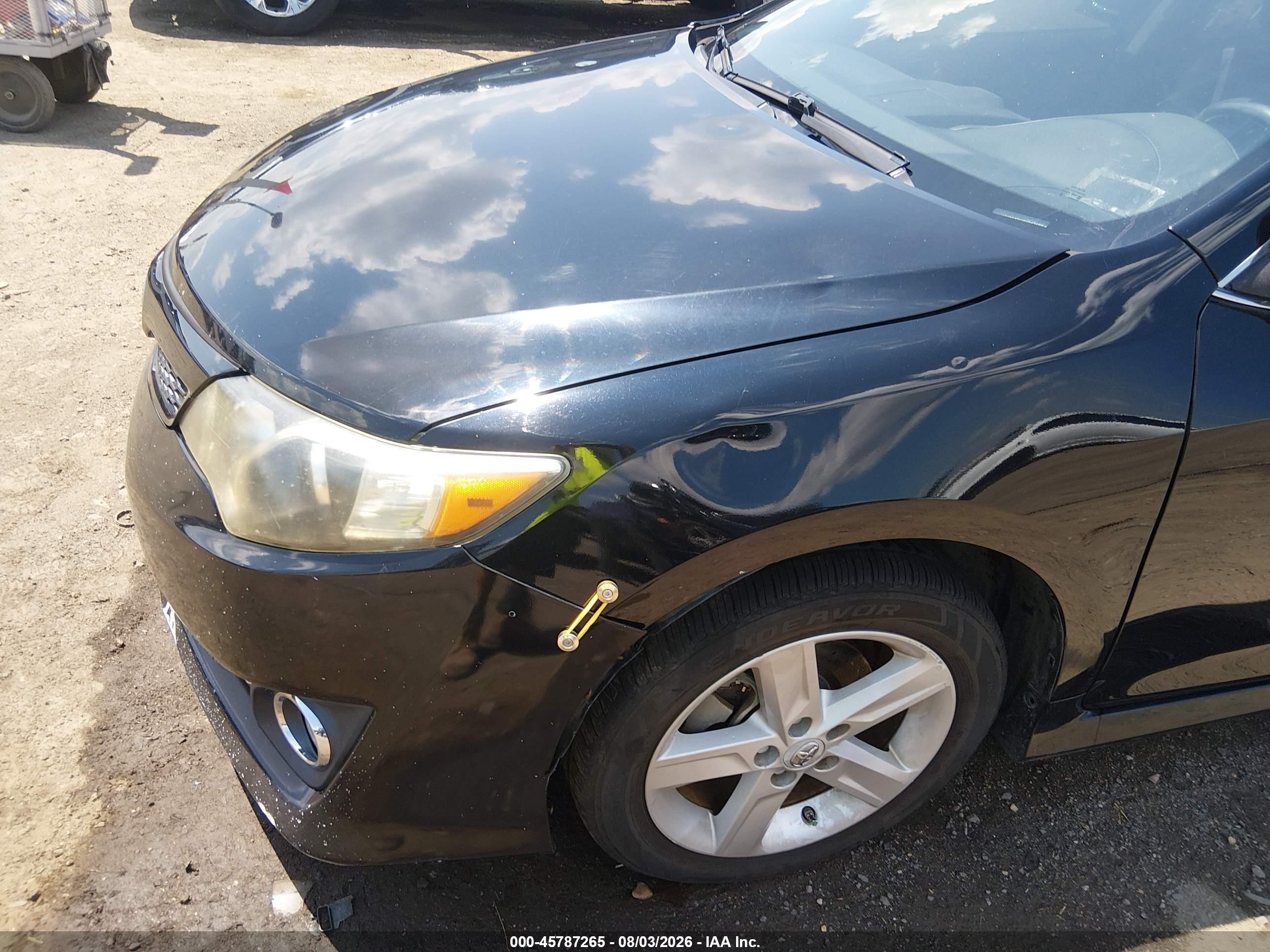 2012 Toyota Camry Se Black vin: 4T1BF1FK4CU043450