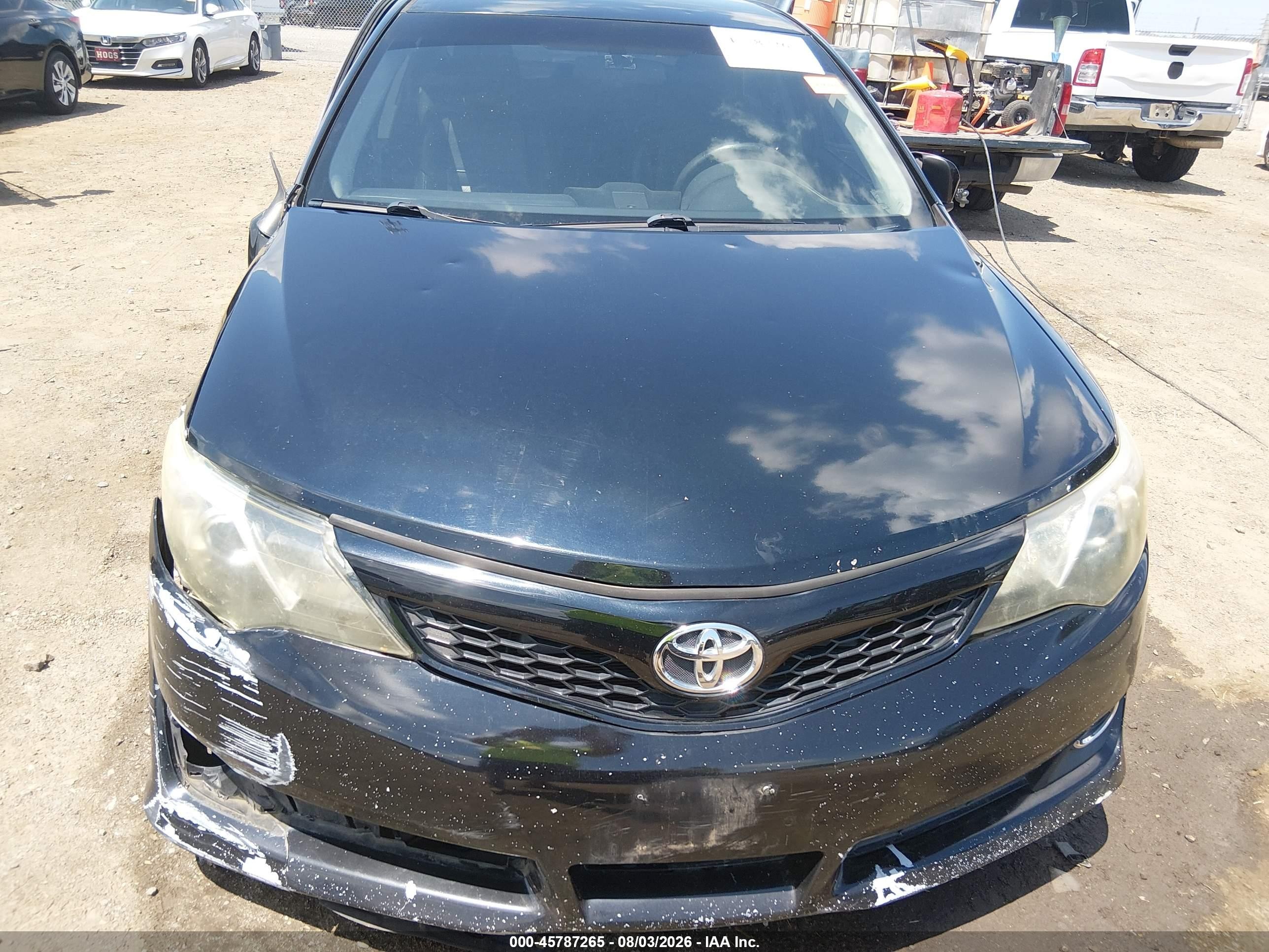 2012 Toyota Camry Se Black vin: 4T1BF1FK4CU043450