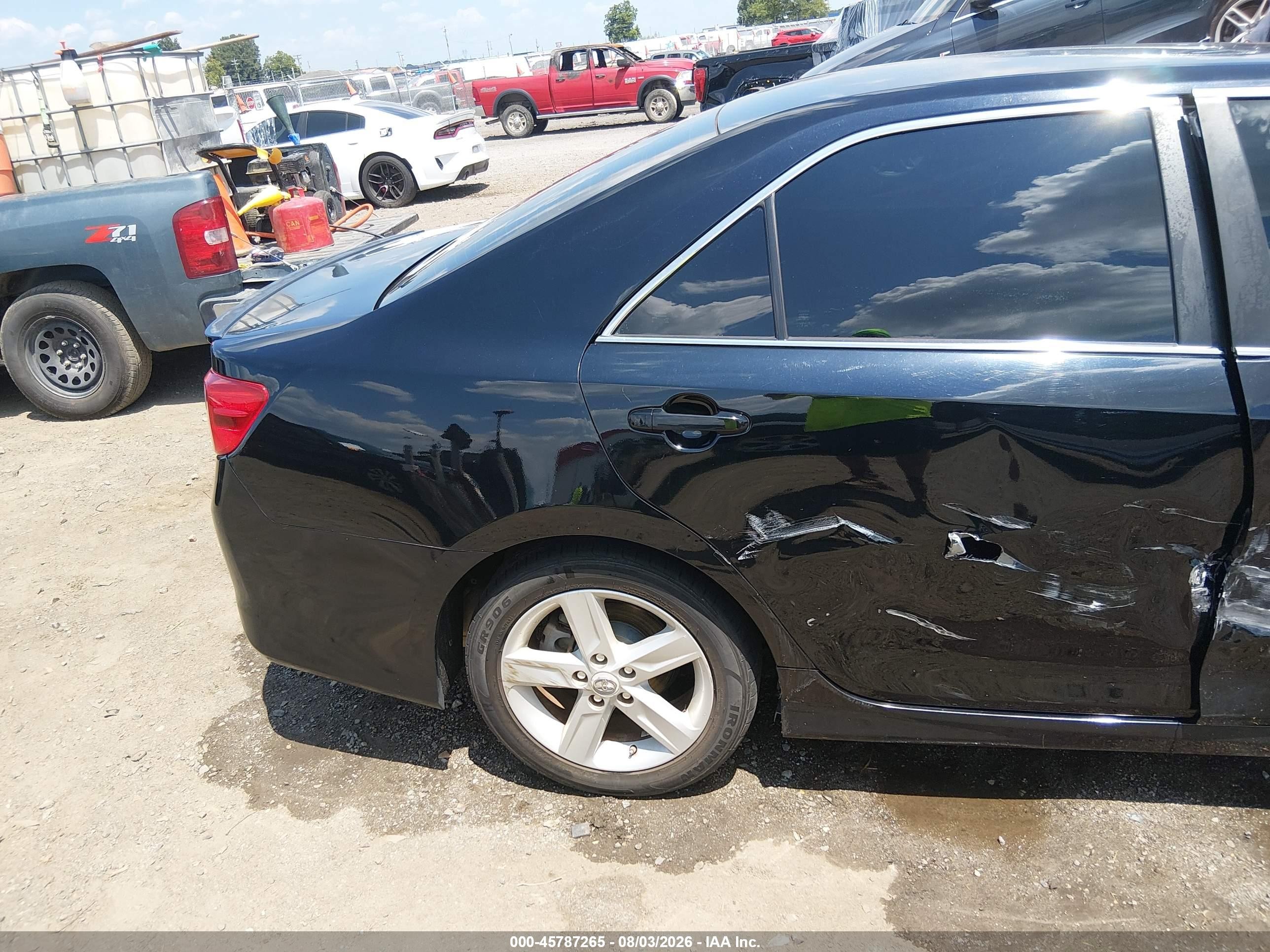 2012 Toyota Camry Se Black vin: 4T1BF1FK4CU043450