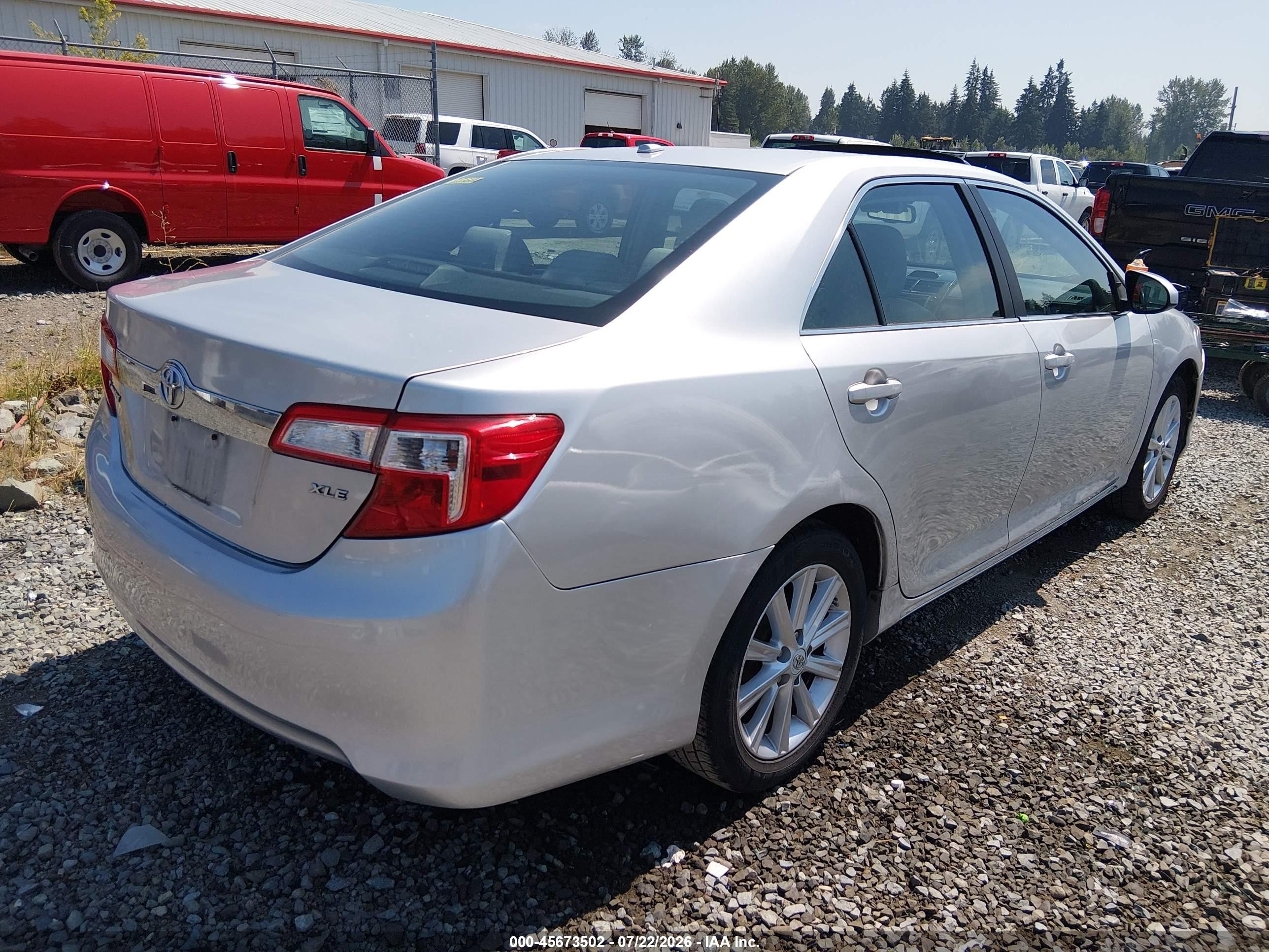 2012 Toyota Camry Xle Silver vin: 4T1BF1FK4CU067859