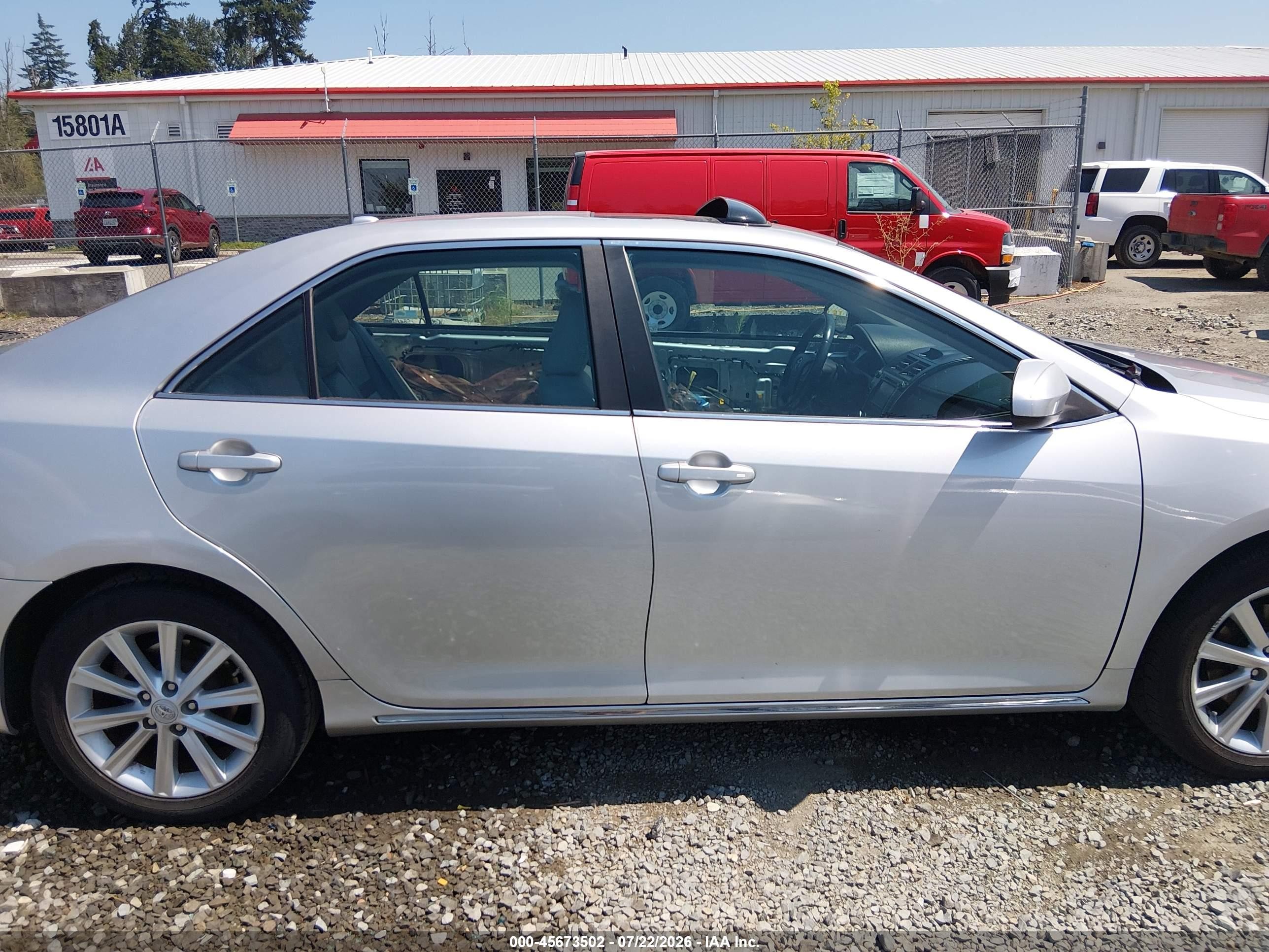 2012 Toyota Camry Xle Silver vin: 4T1BF1FK4CU067859