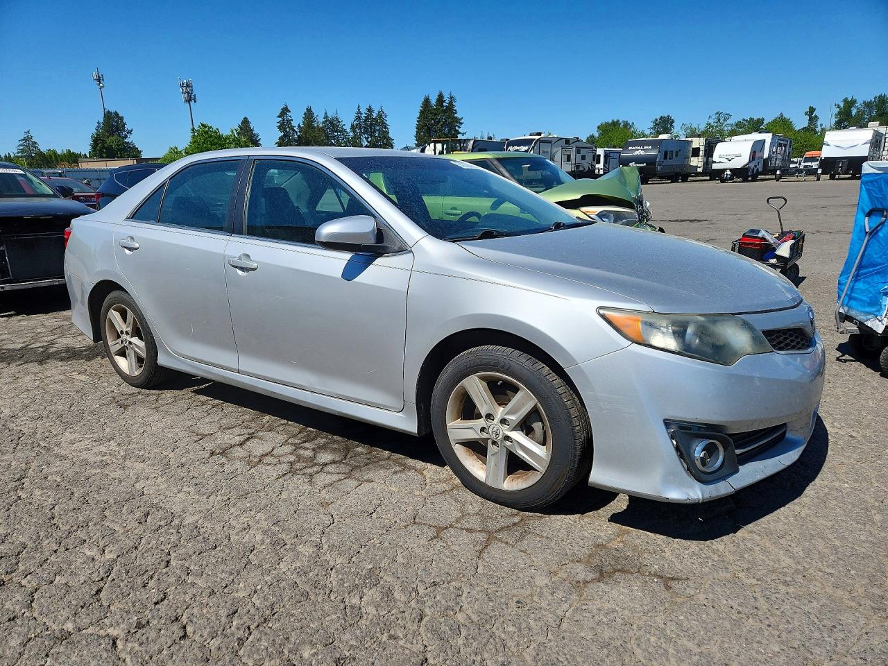 2012 Toyota Camry Se Silver vin: 4T1BF1FK4CU074861