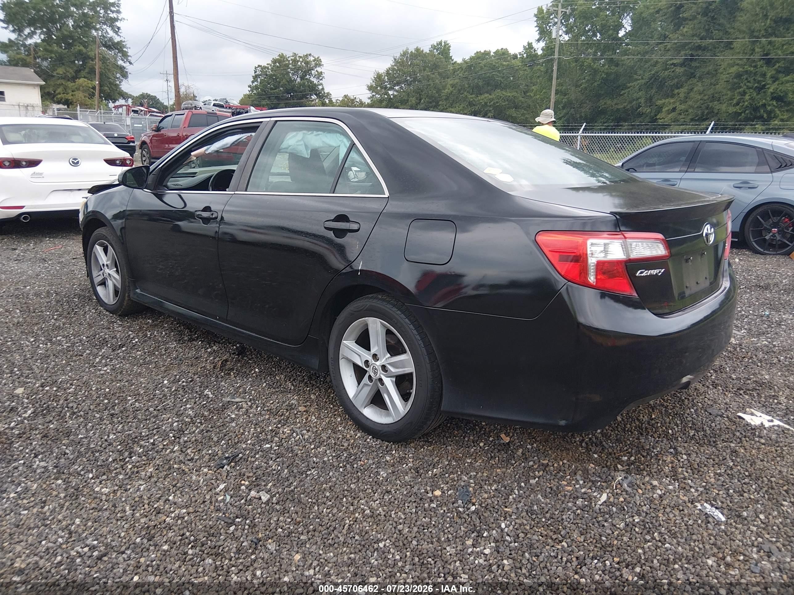 2012 Toyota Camry Se Black vin: 4T1BF1FK4CU079087
