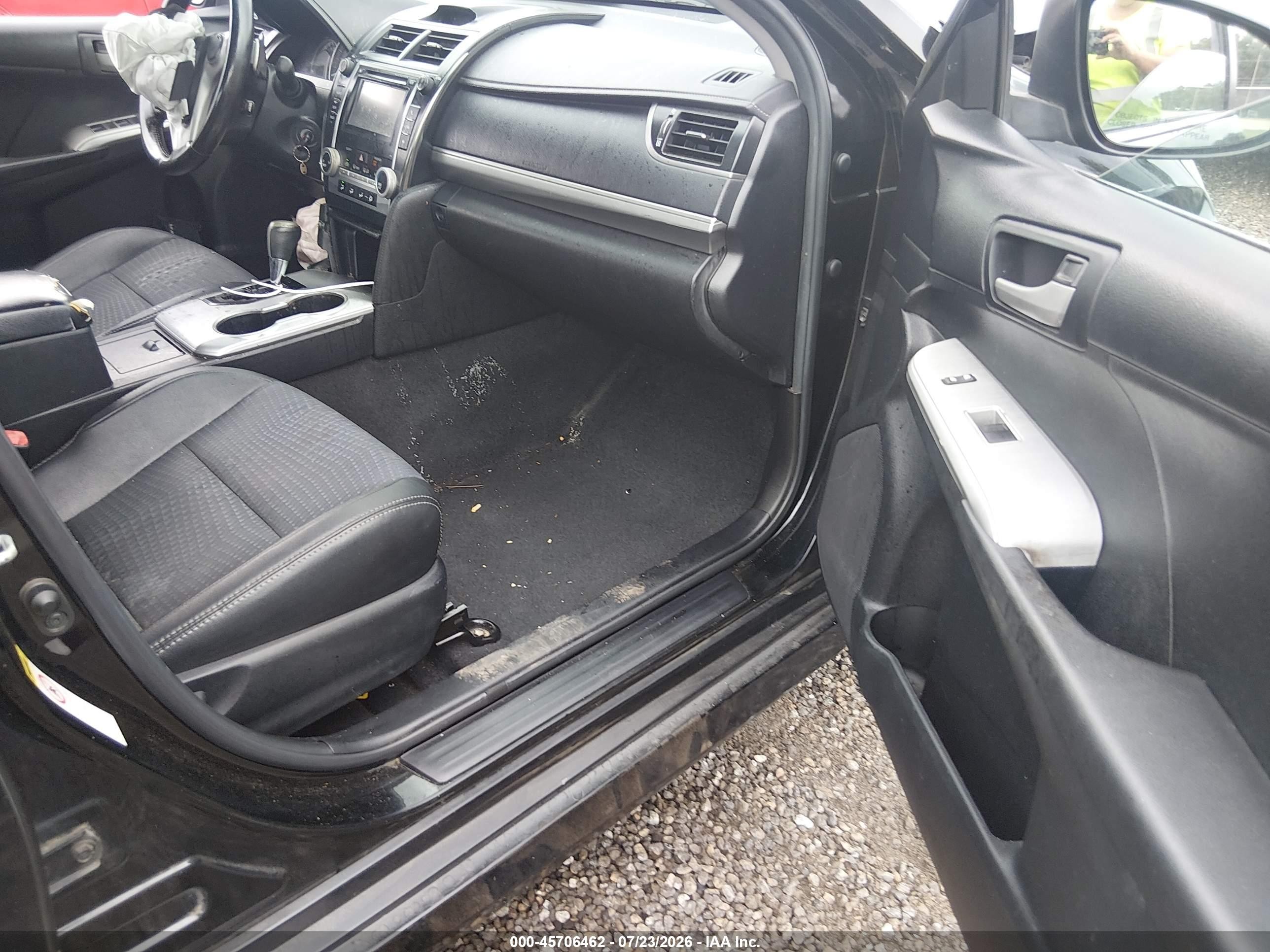 2012 Toyota Camry Se Black vin: 4T1BF1FK4CU079087