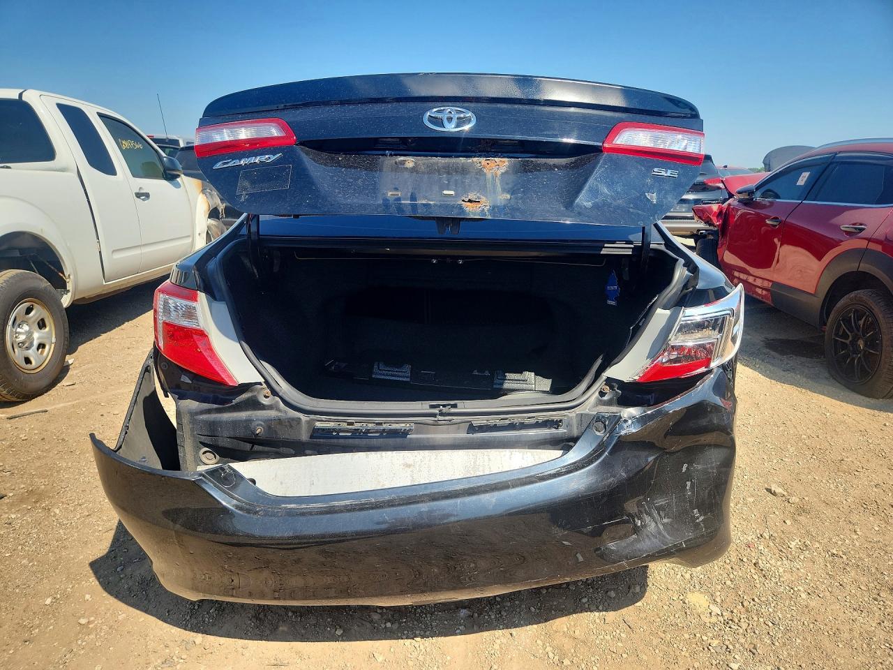 2012 Toyota Camry Se Black vin: 4T1BF1FK4CU081955