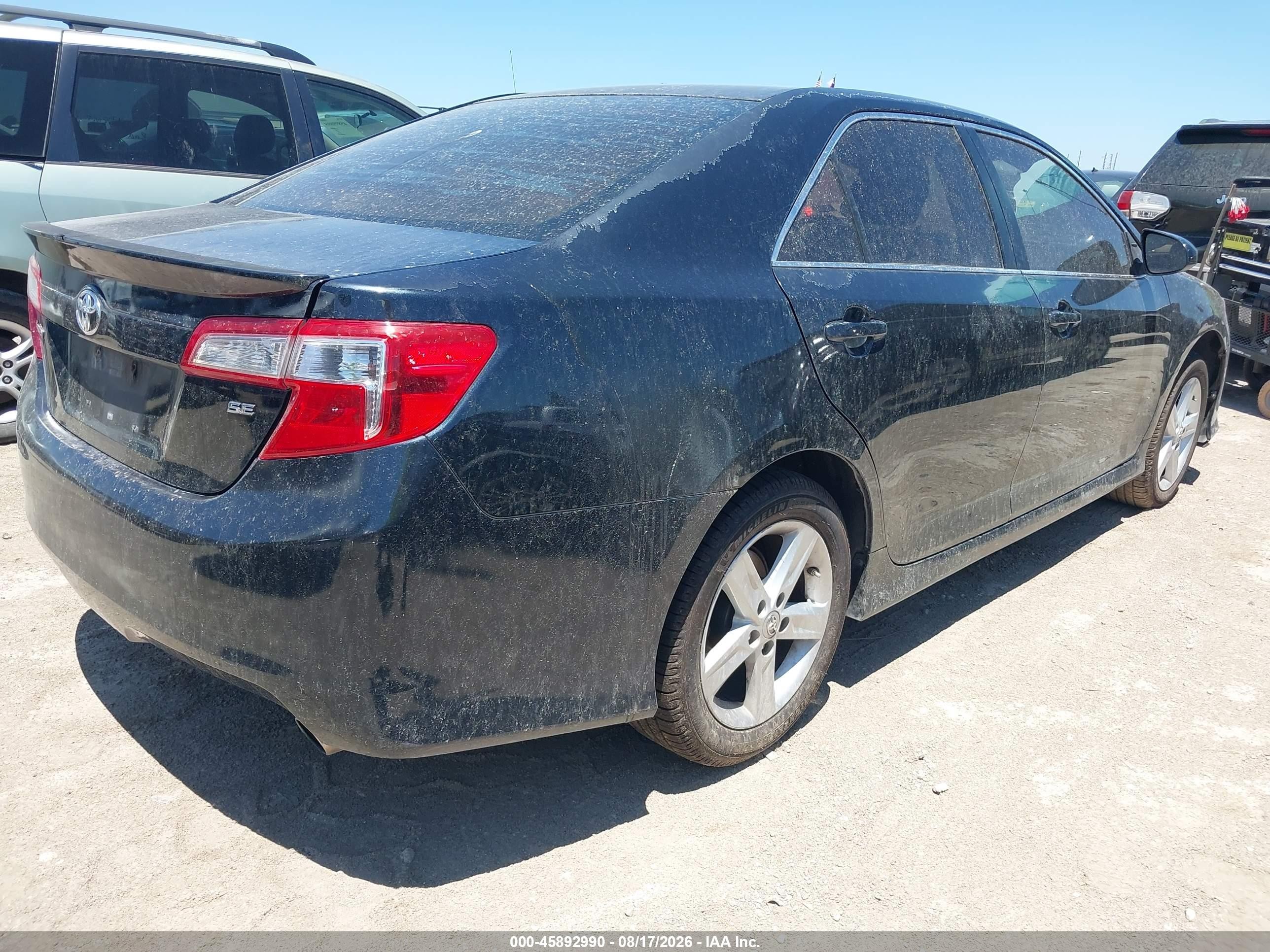 2012 Toyota Camry Se Dark Blue vin: 4T1BF1FK4CU091384