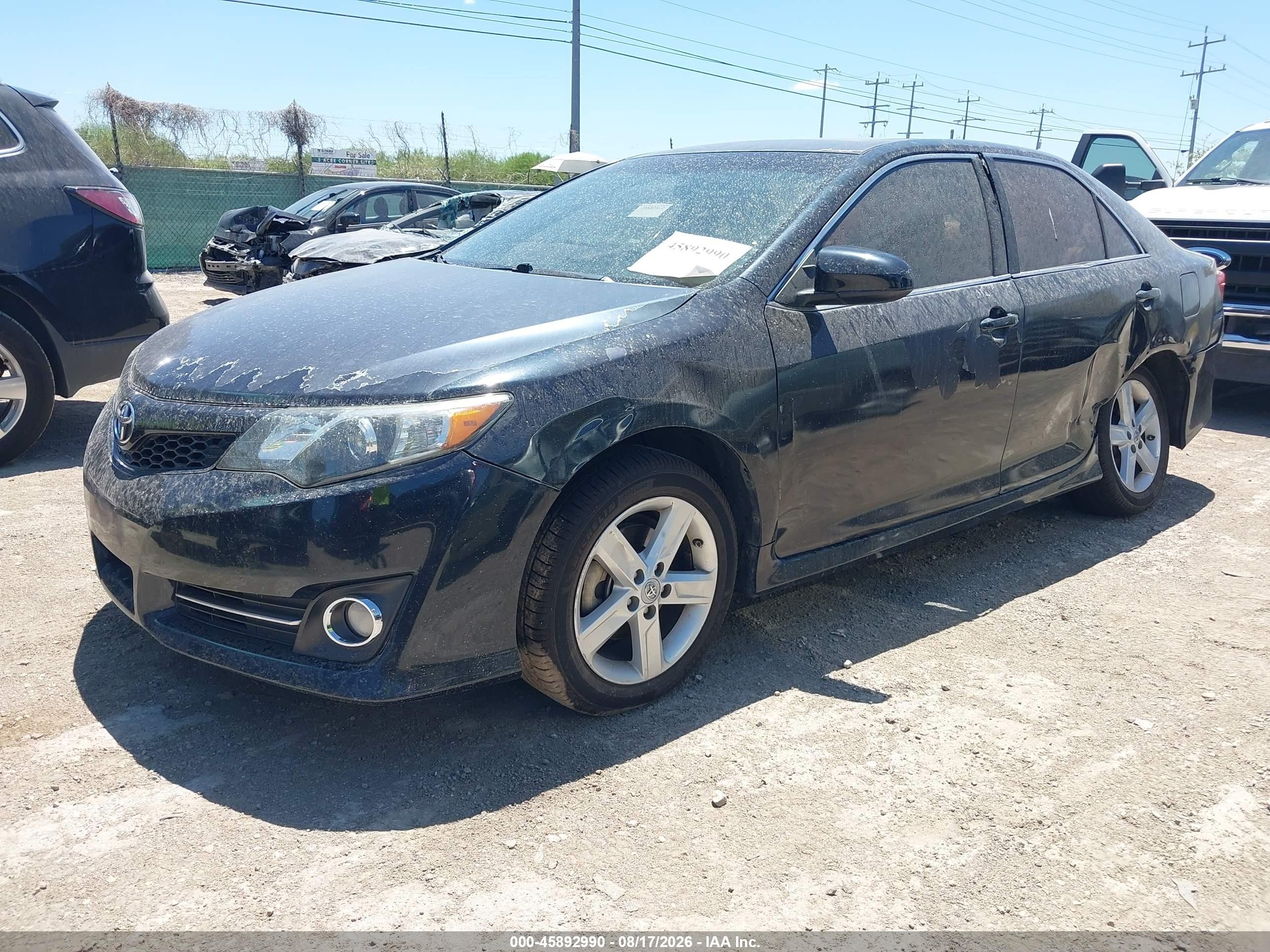 2012 Toyota Camry Se Dark Blue vin: 4T1BF1FK4CU091384