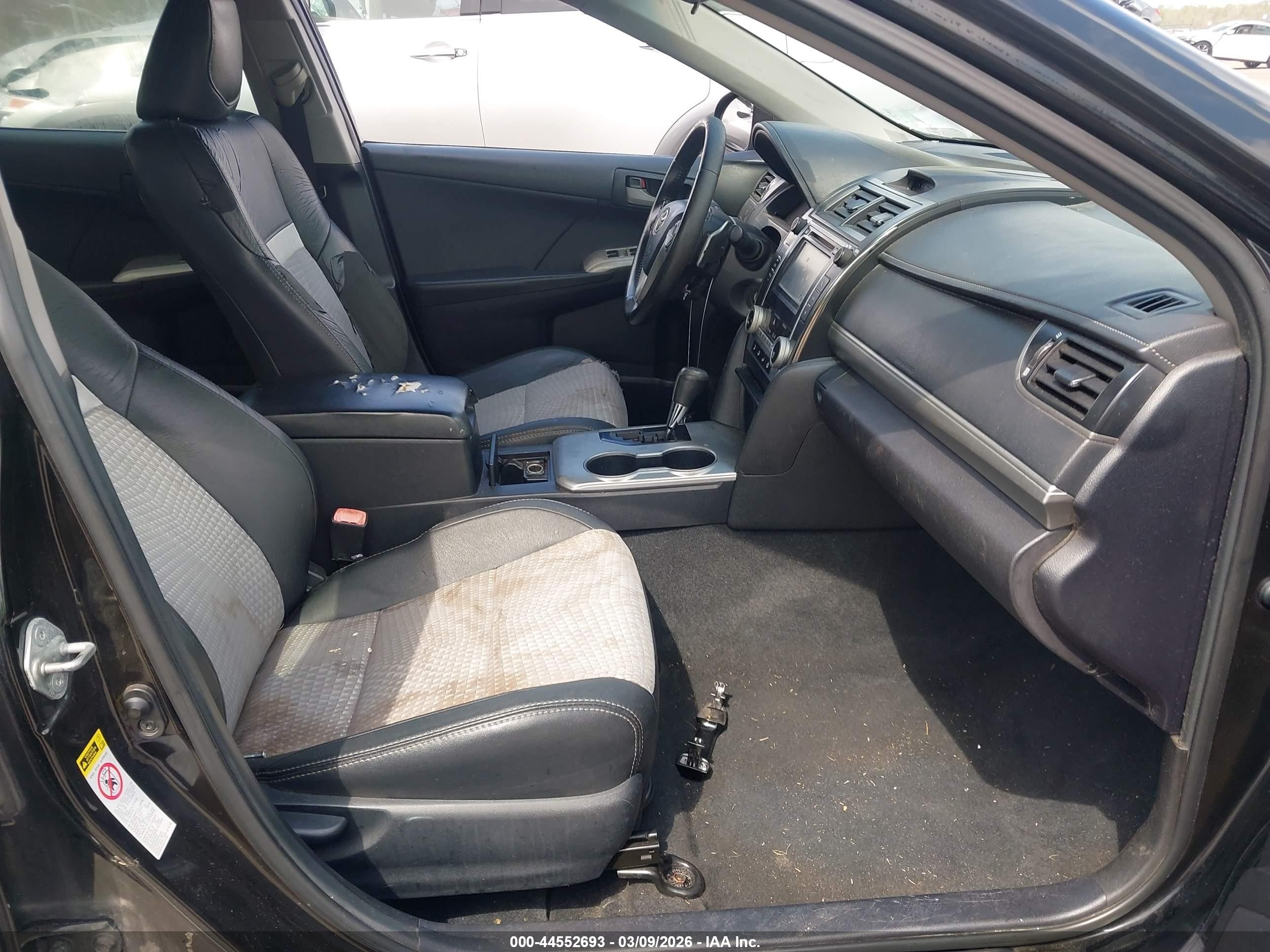 2012 Toyota Camry Se Black vin: 4T1BF1FK4CU098609