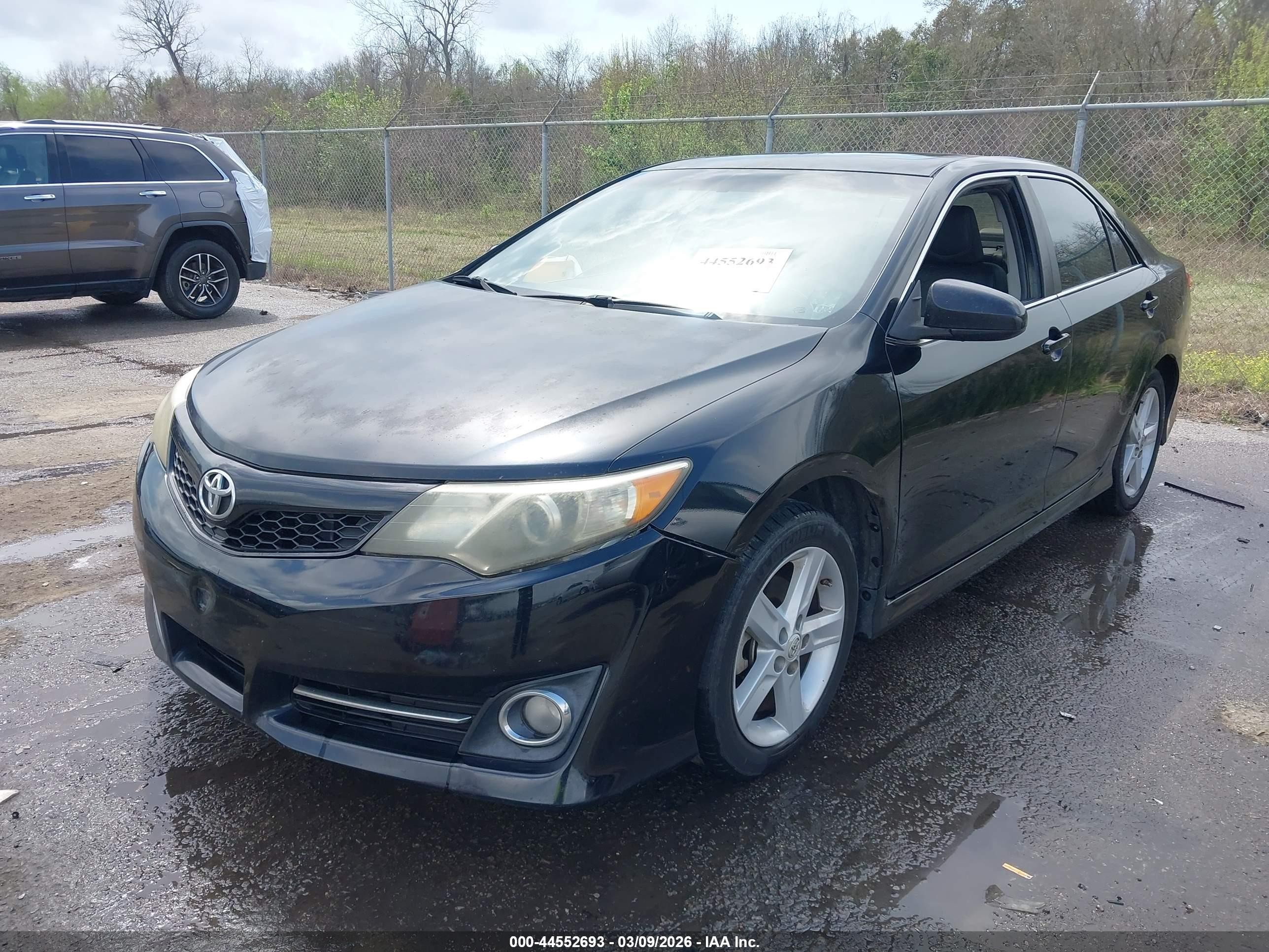 2012 Toyota Camry Se Black vin: 4T1BF1FK4CU098609